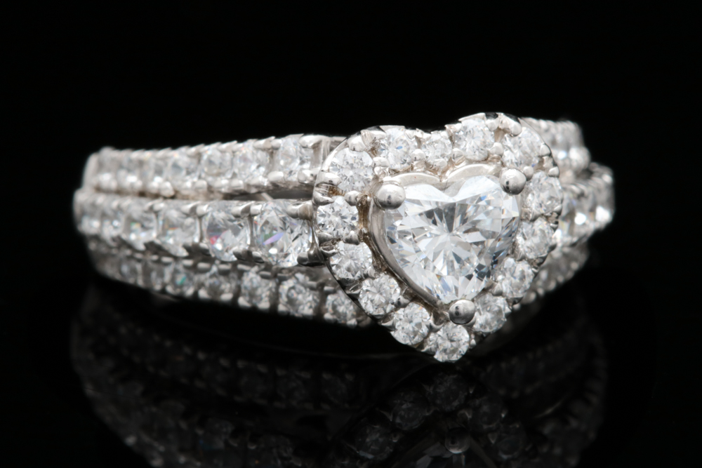 Sterling Silver and CZ Bridal Set