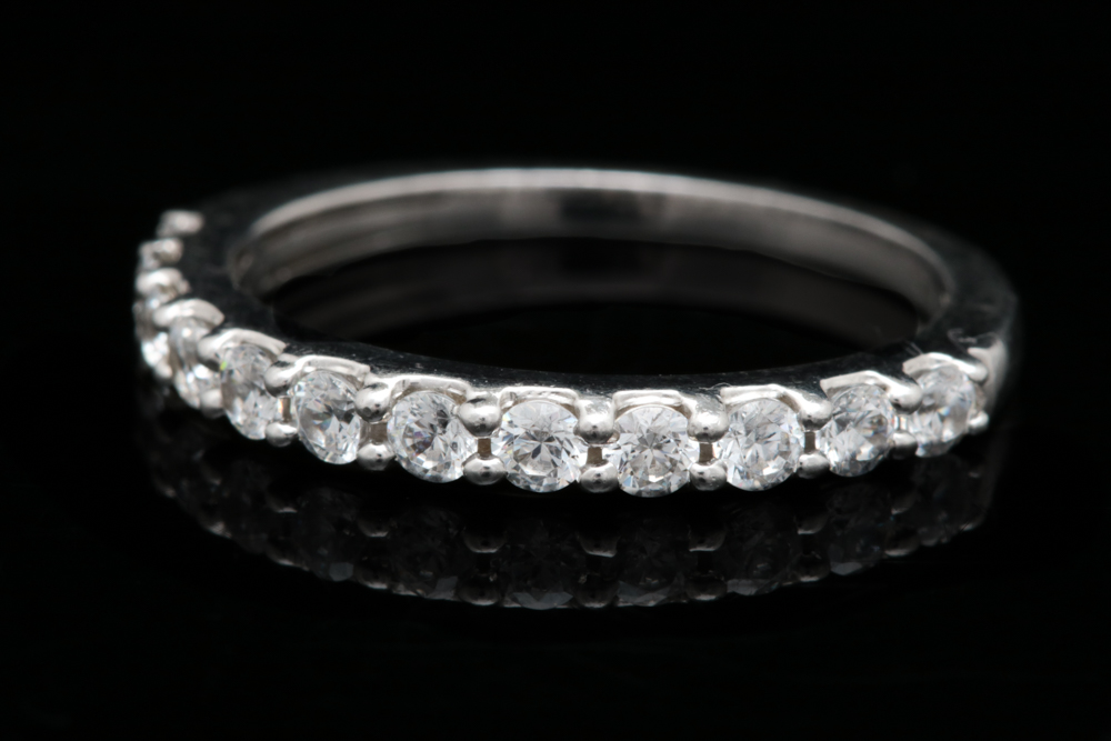 Sterling Silver and CZ Bridal Set