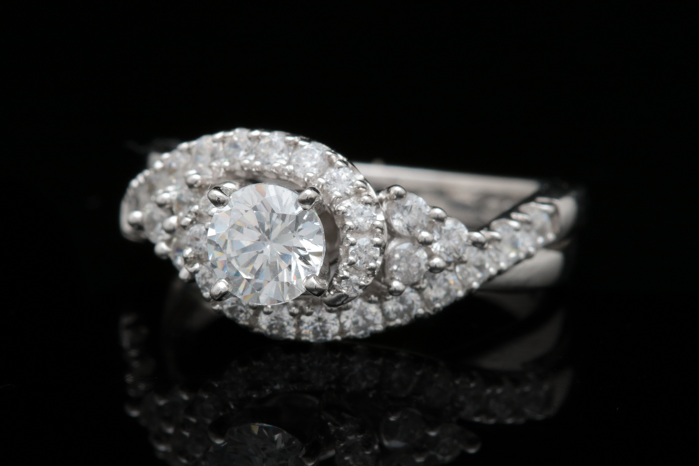 Sterling Silver and CZ Bridal Set