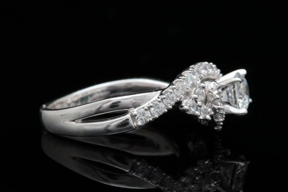 Sterling Silver and CZ Bridal Set