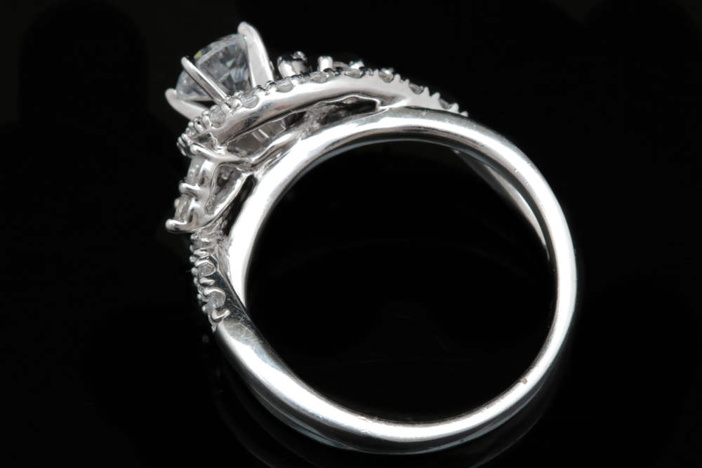 Sterling Silver and CZ Bridal Set