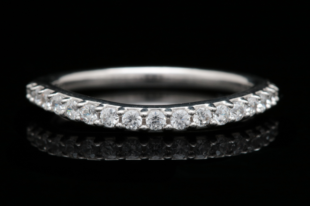 Sterling Silver and CZ Bridal Set