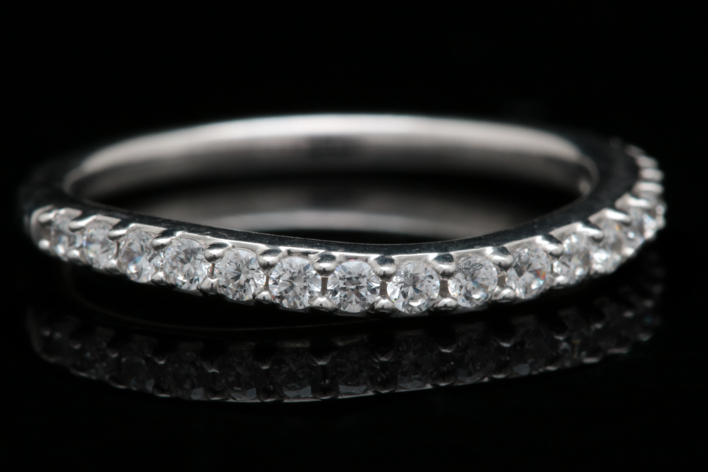 Sterling Silver and CZ Bridal Set