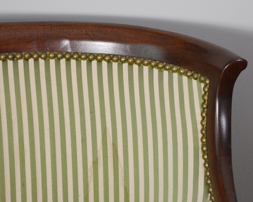 Hickory Chair Furniture Co. Upholstered Mahogany Armchair