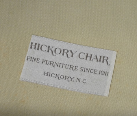 Hickory Chair Furniture Co. Upholstered Mahogany Armchair