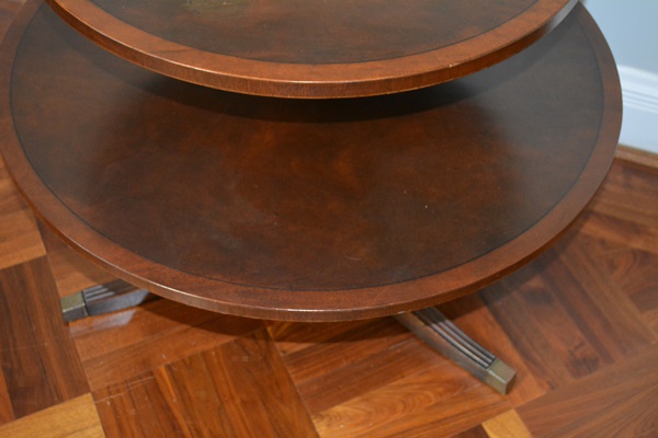 Duncan Phyfe Style Two Tier Round Table