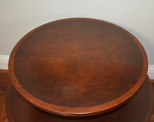 Duncan Phyfe Style Two Tier Round Table