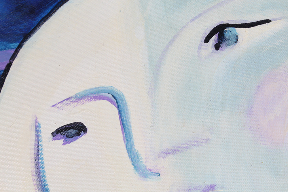 Reproduction Painting After Picasso's "Nude Woman in a Red Armchair"