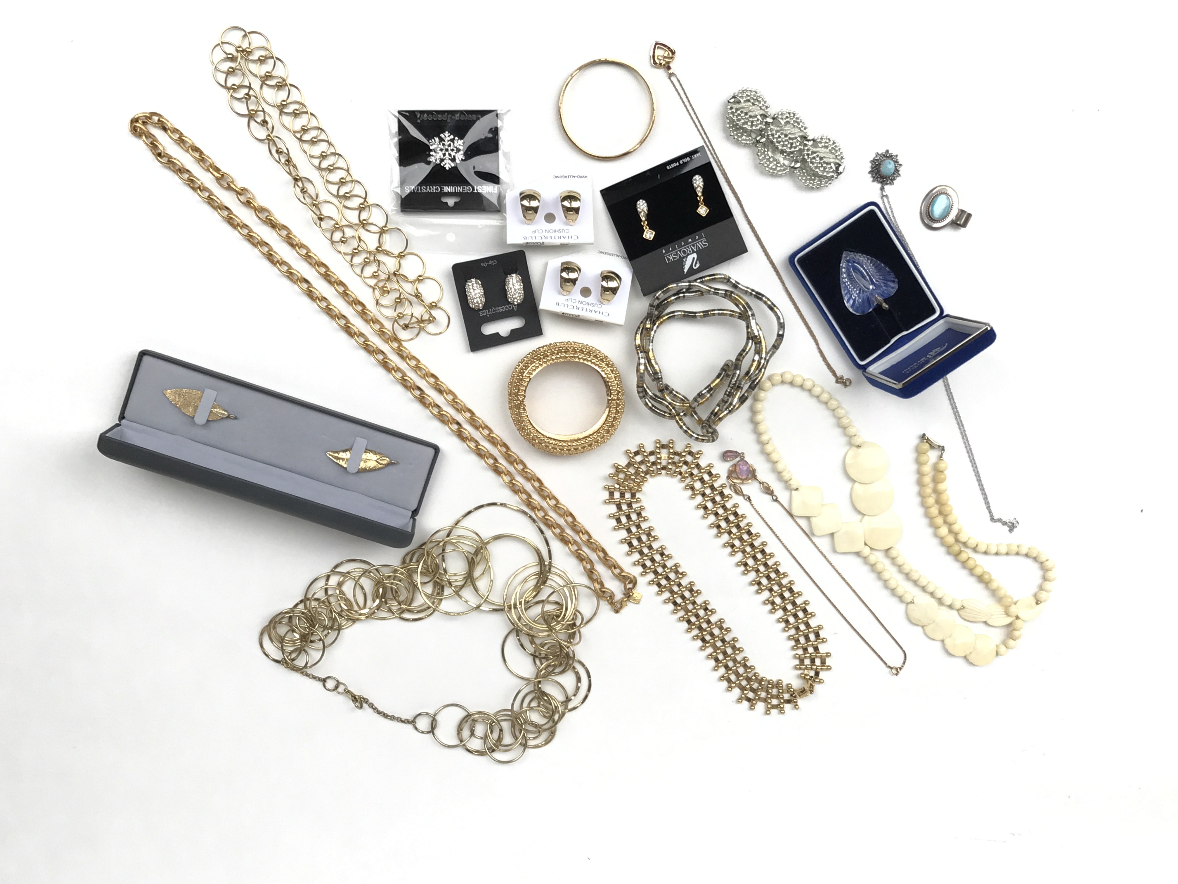 Contemporary Fashion Jewelry Including Swarovski and Waterford