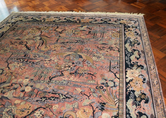 MJ Whittall Anglo Persian "Bird of Paradise" Wool Area Rug