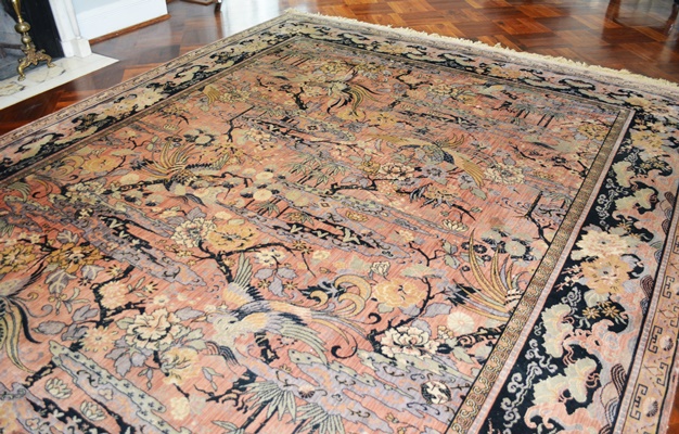 MJ Whittall Anglo Persian "Bird of Paradise" Wool Area Rug