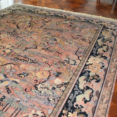 MJ Whittall Anglo Persian "Bird of Paradise" Wool Area Rug