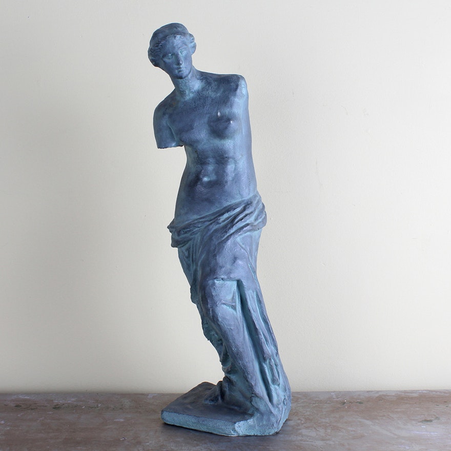 Cast Plaster Reproductio Sculpture After "Venus de Milo"