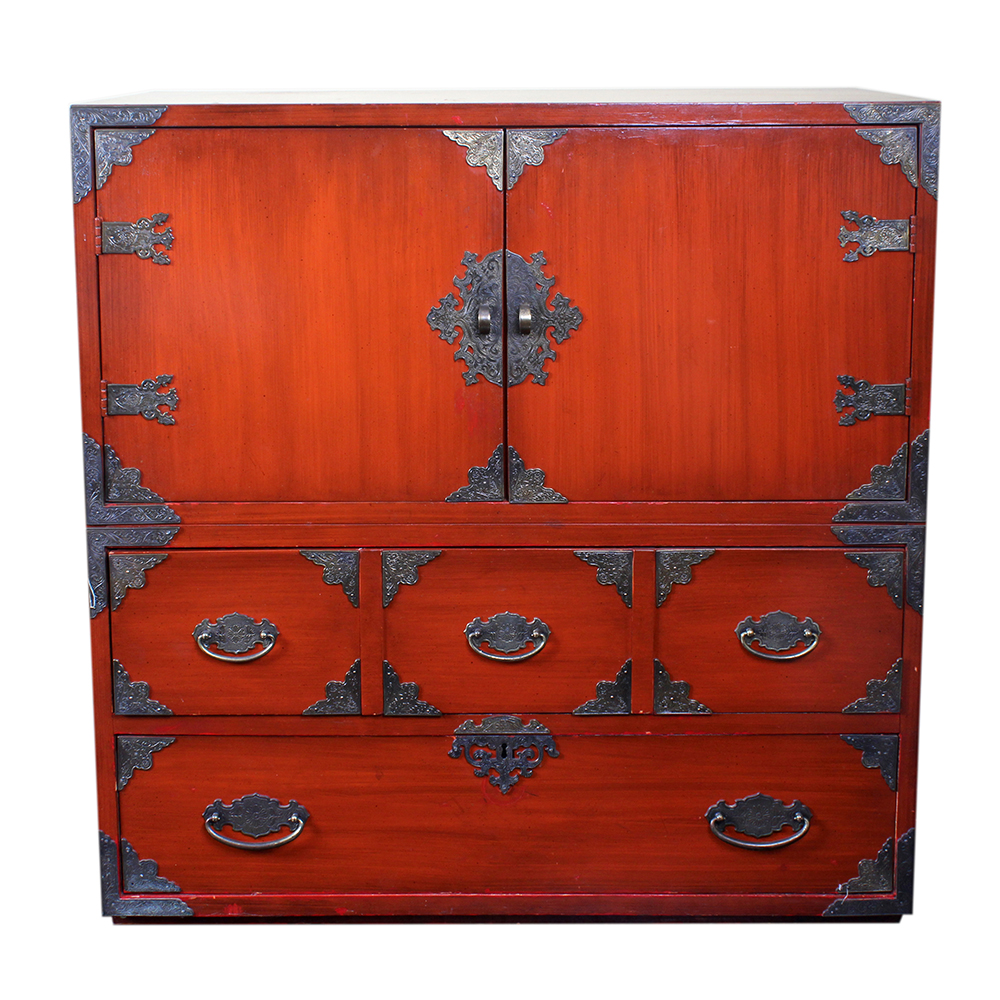 East Asian Style Lacquered Chest by Thomasville