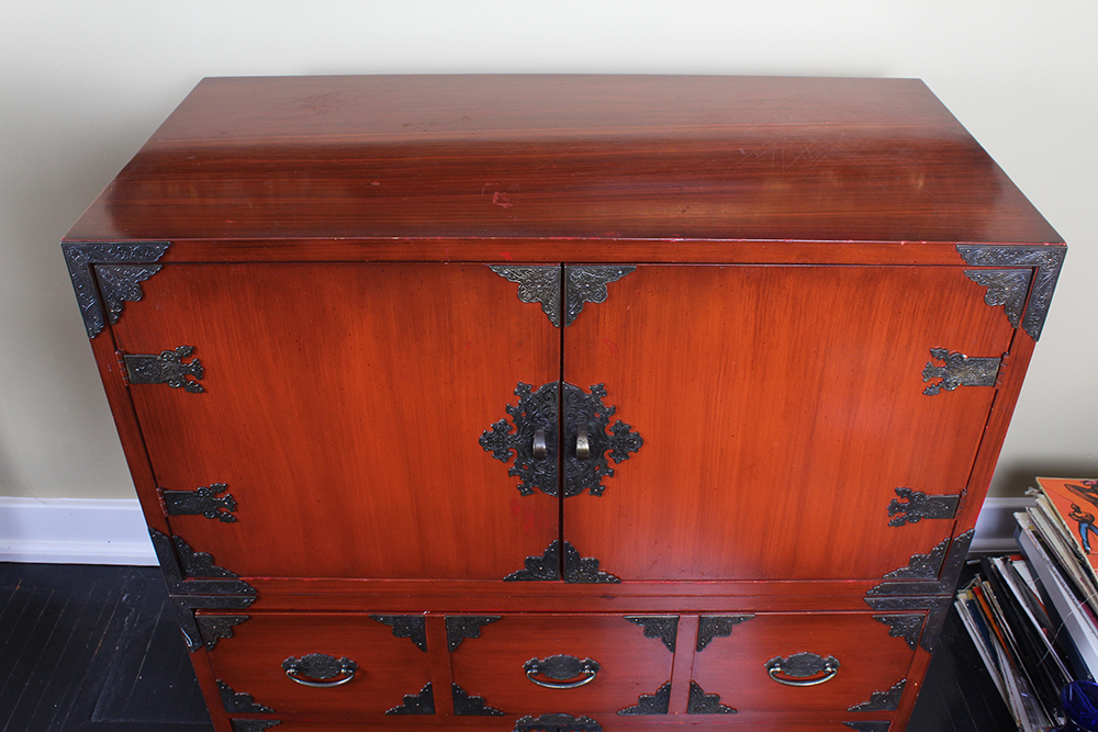 East Asian Style Lacquered Chest by Thomasville