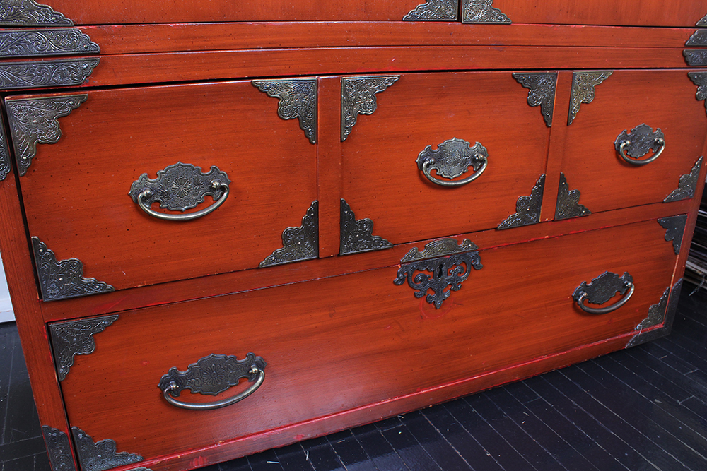 East Asian Style Lacquered Chest by Thomasville