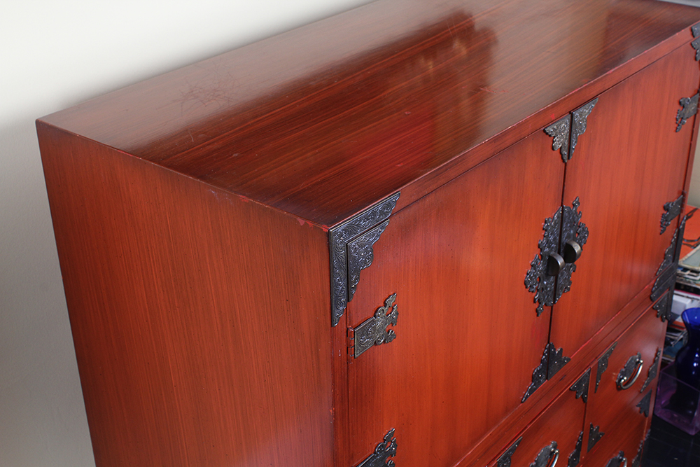 East Asian Style Lacquered Chest by Thomasville
