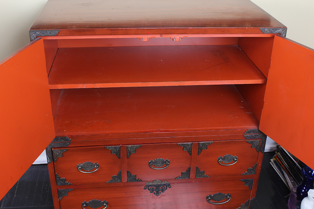 East Asian Style Lacquered Chest by Thomasville