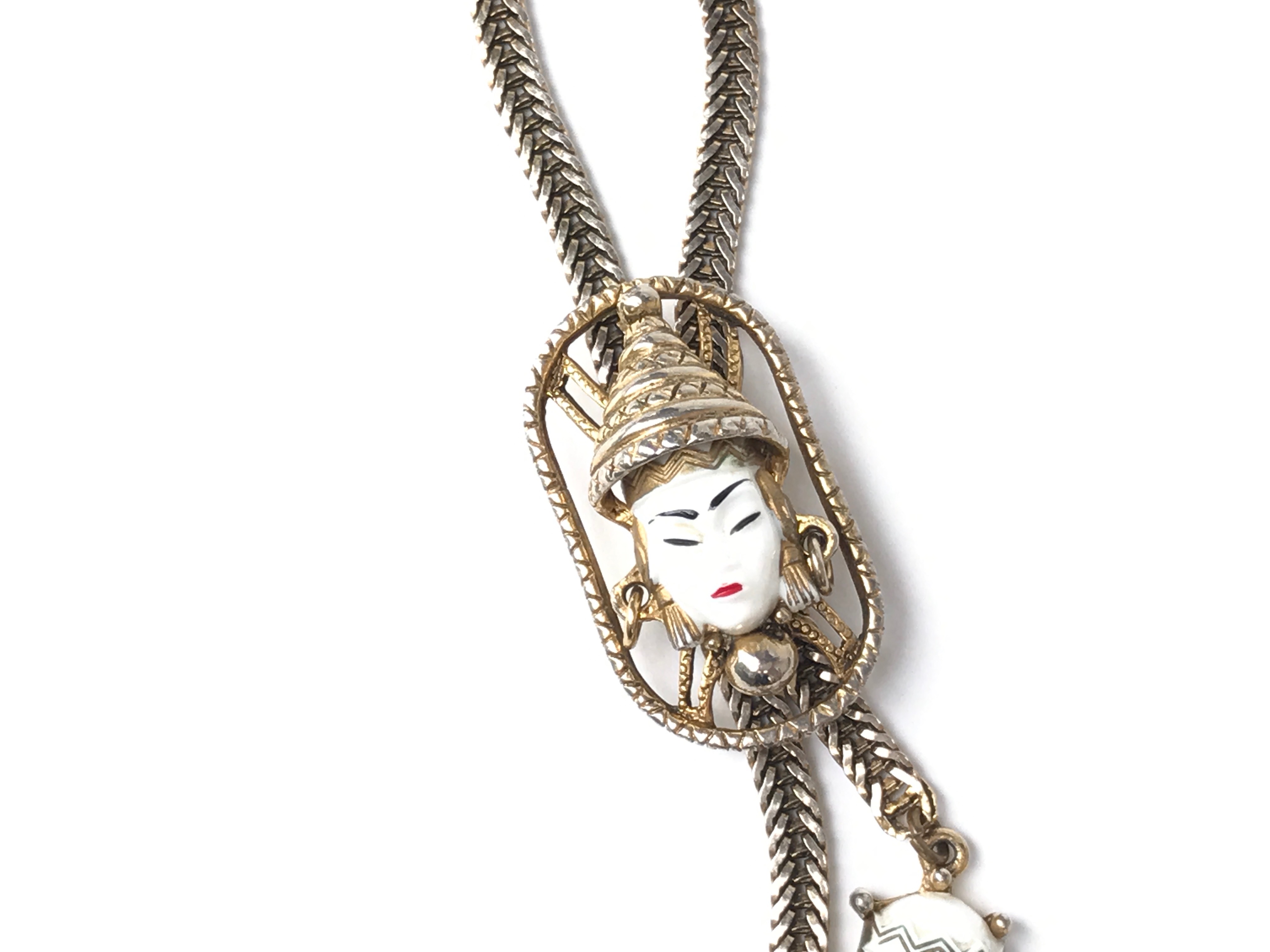 Vintage Asian-Inspired Necklace and Bracelet Set