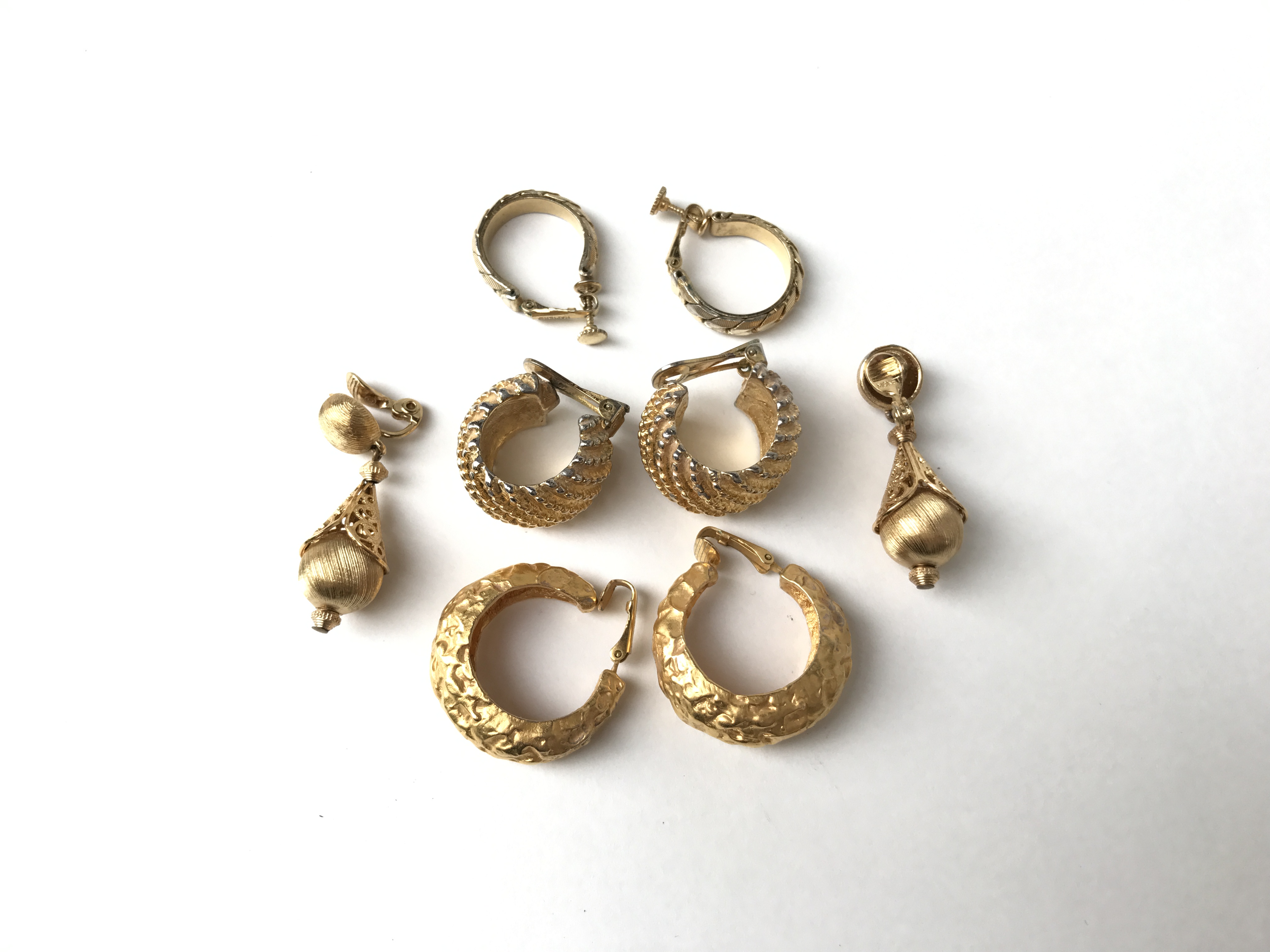 Vintage Selection of Fashion Earrings and Faux Pearl Necklaces