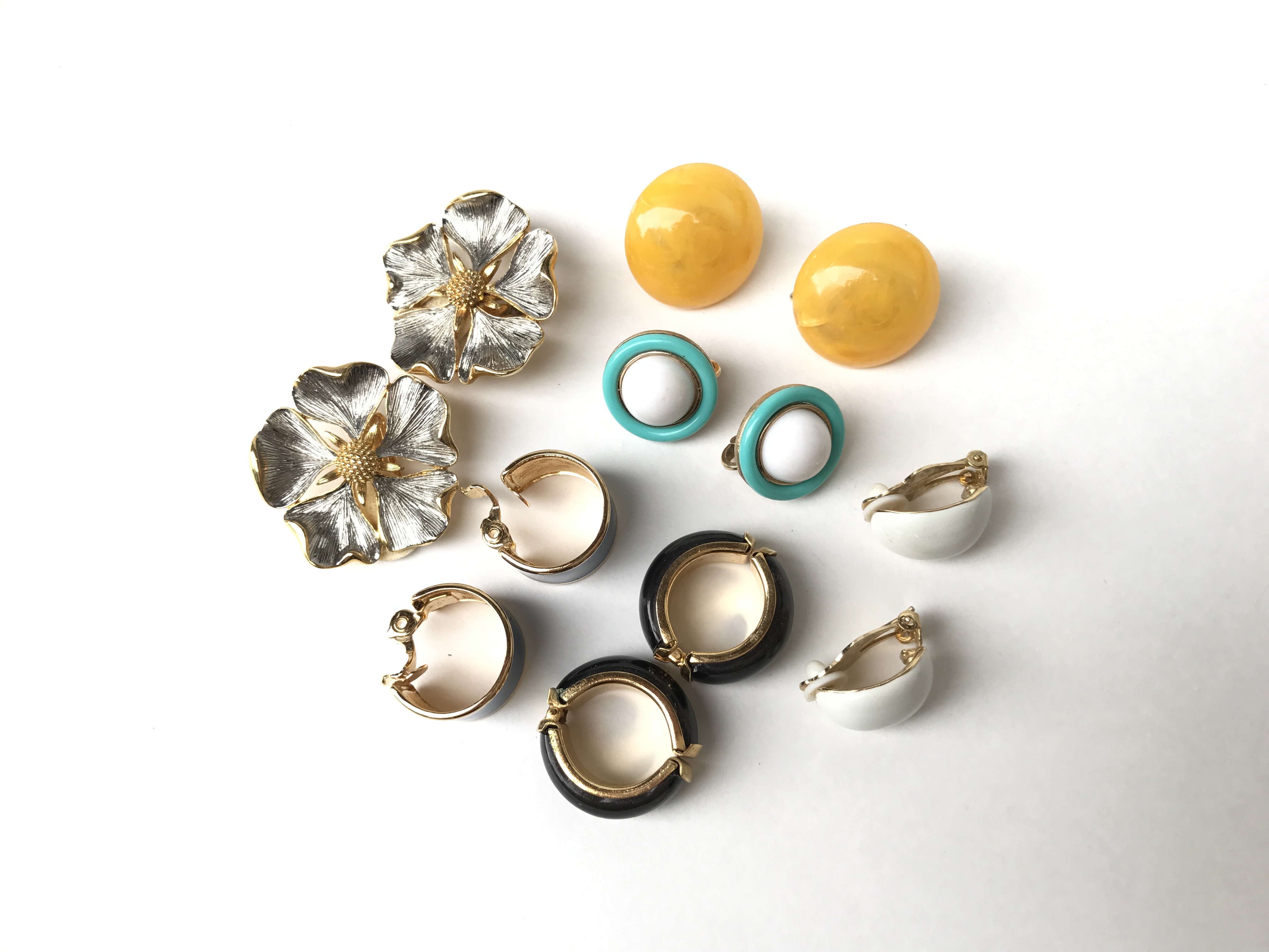 Vintage Selection of Fashion Earrings and Faux Pearl Necklaces