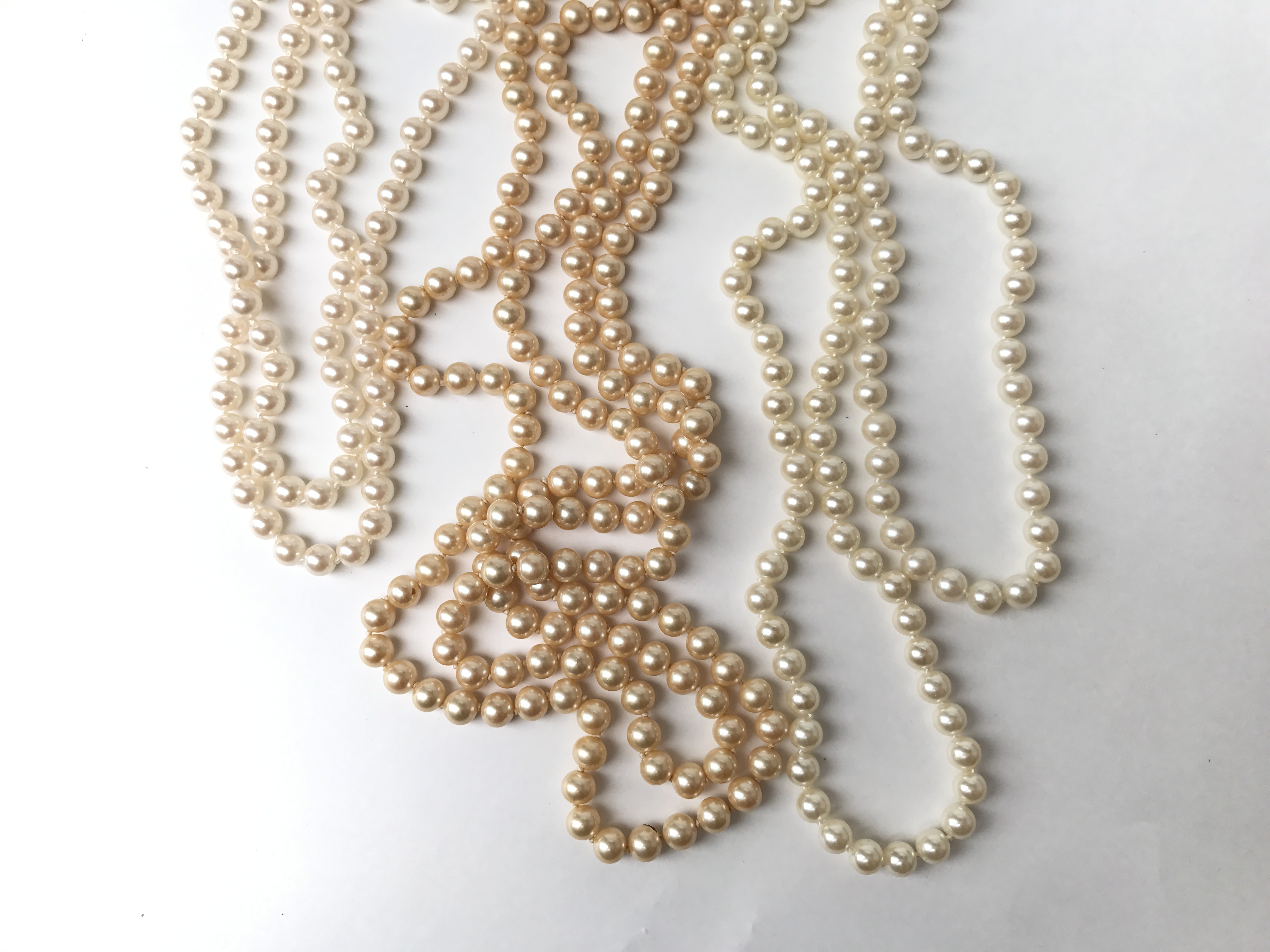 Vintage Selection of Fashion Earrings and Faux Pearl Necklaces