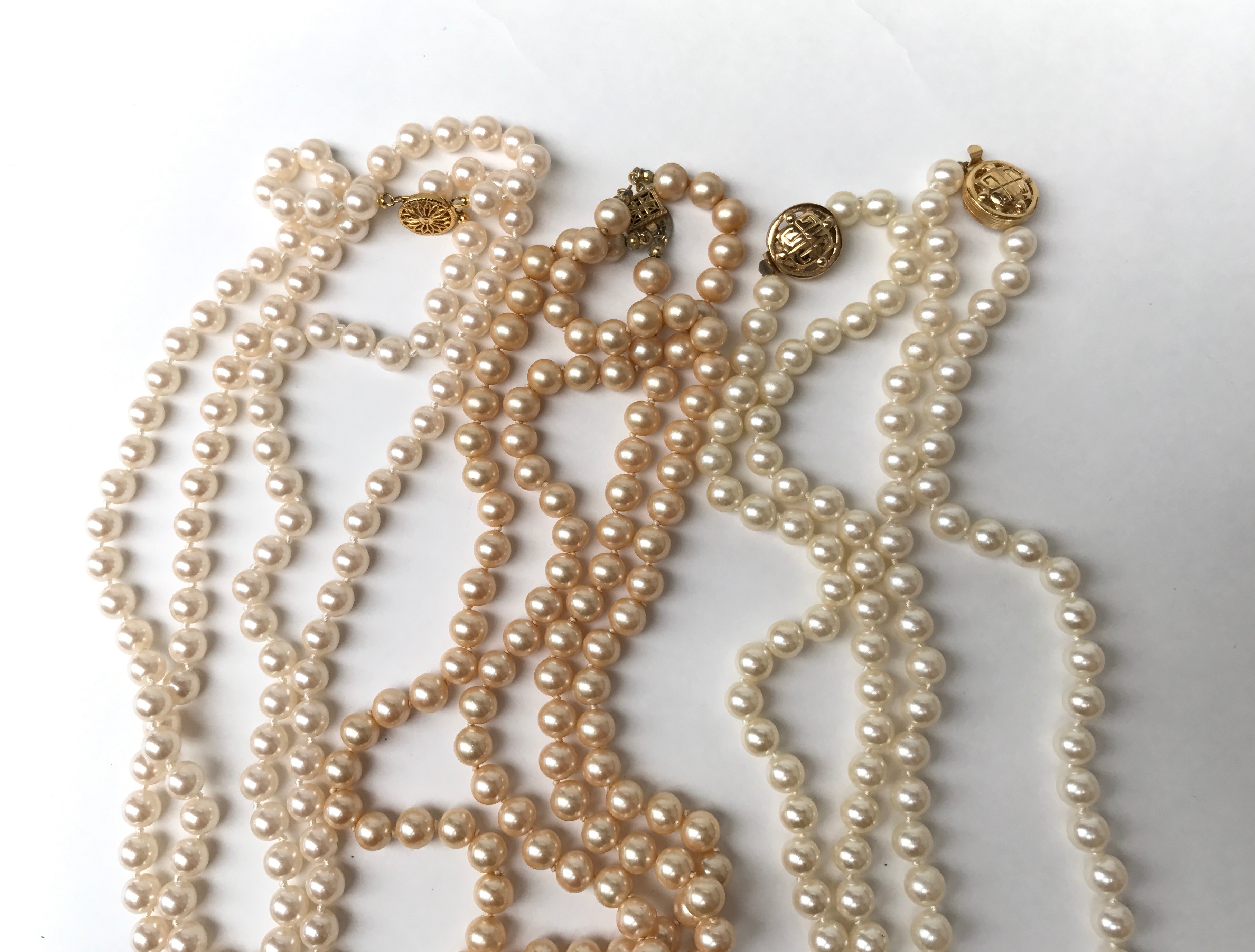 Vintage Selection of Fashion Earrings and Faux Pearl Necklaces