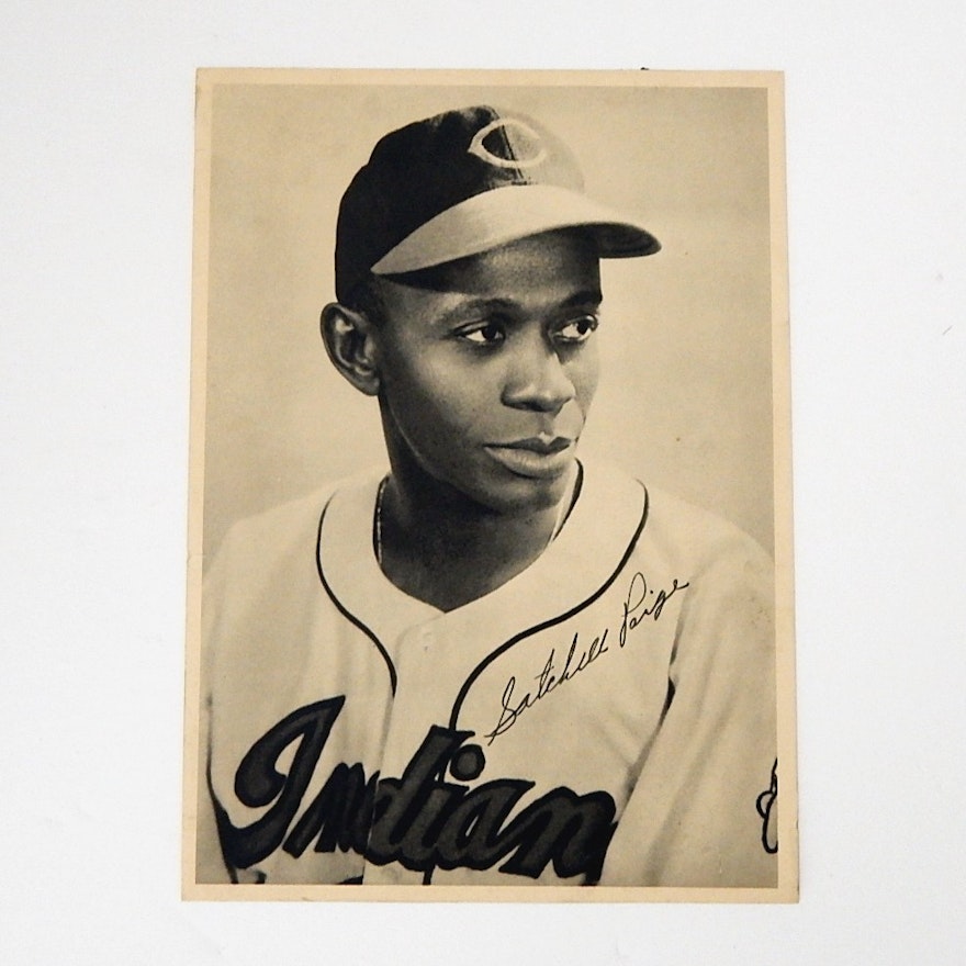 Circa 1940s Original Satchel Paige Picture Portrait