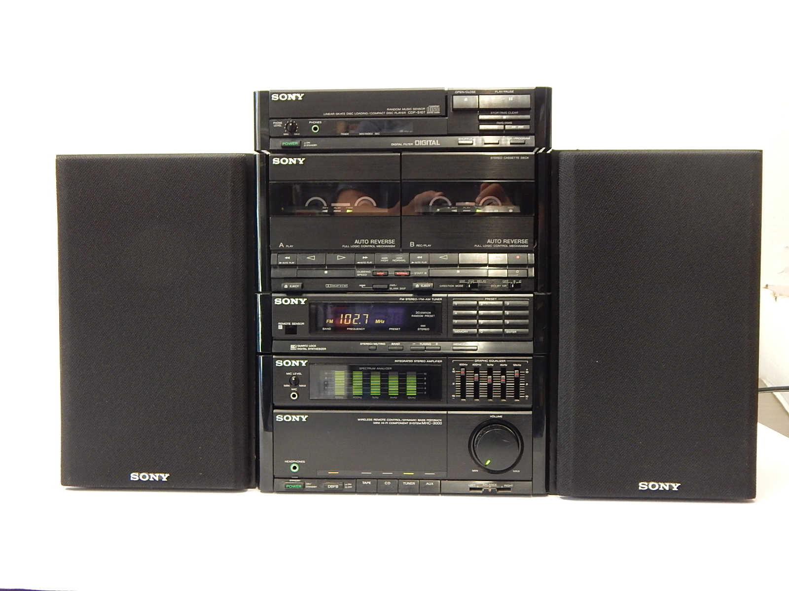 Sony Component Stereo System and Speakers