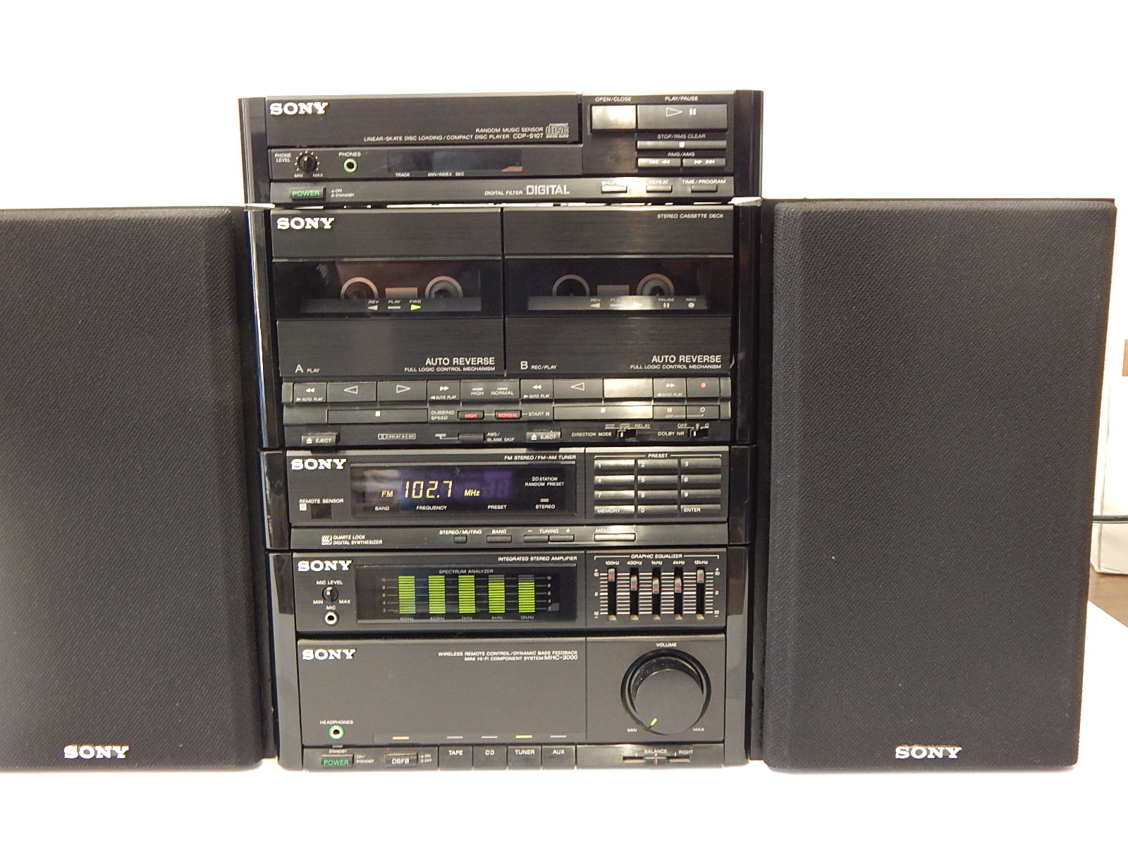 Sony Component Stereo System and Speakers