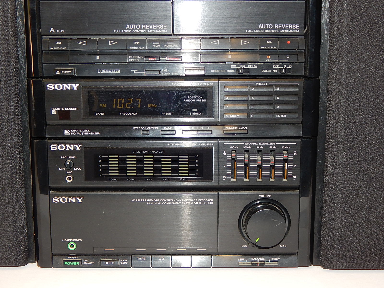 Sony Component Stereo System and Speakers