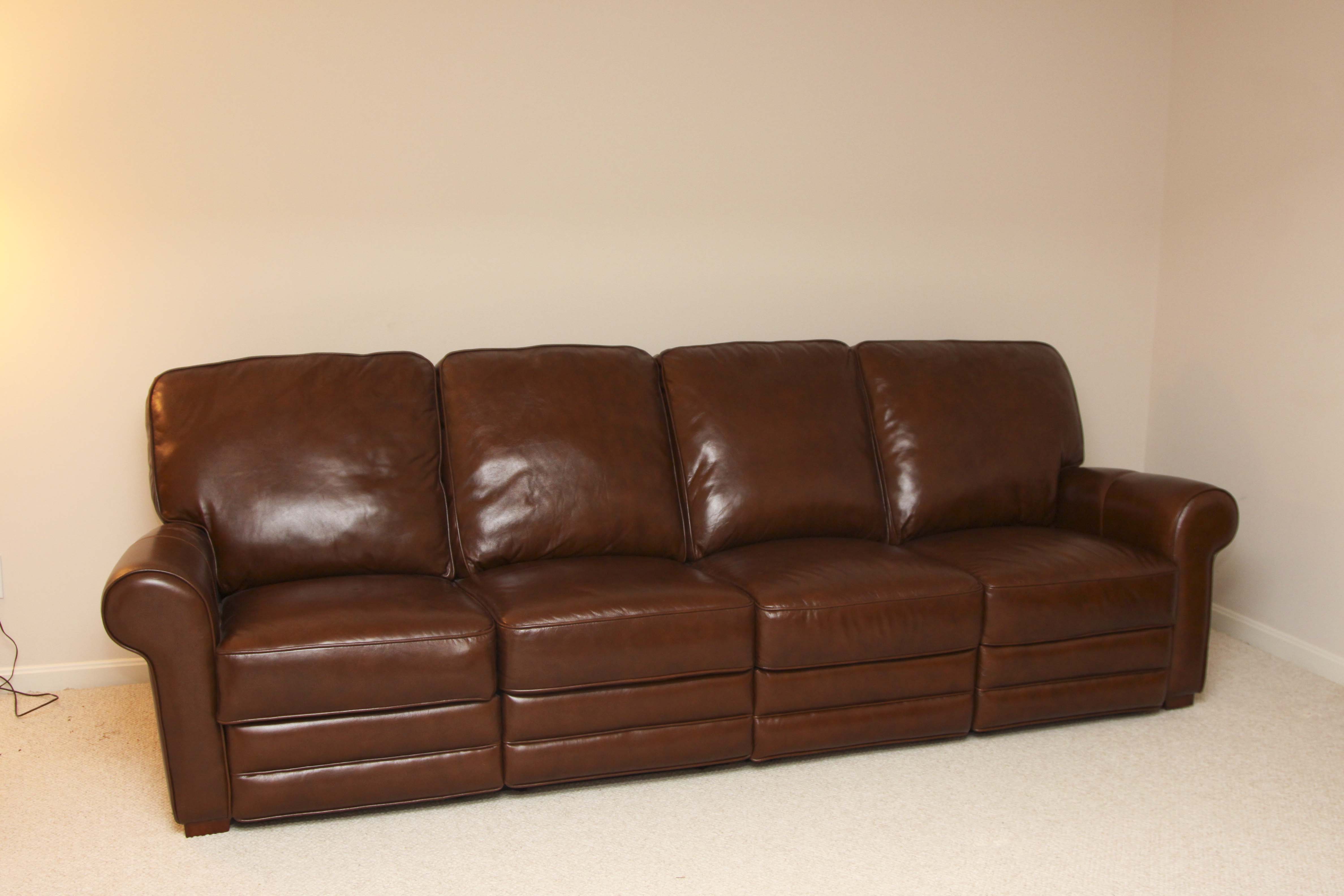 Reclining Leather Sofa