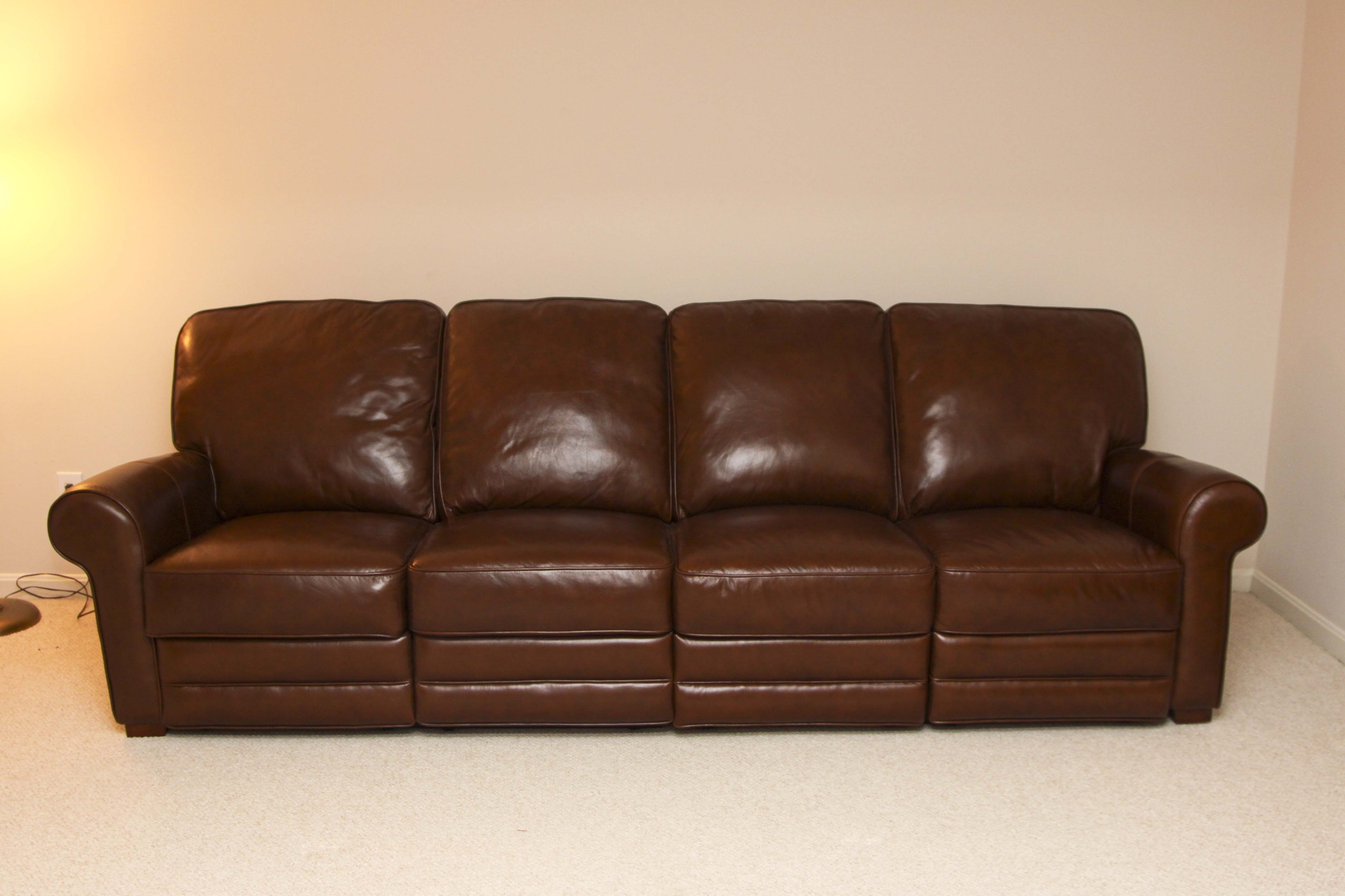 Reclining Leather Sofa