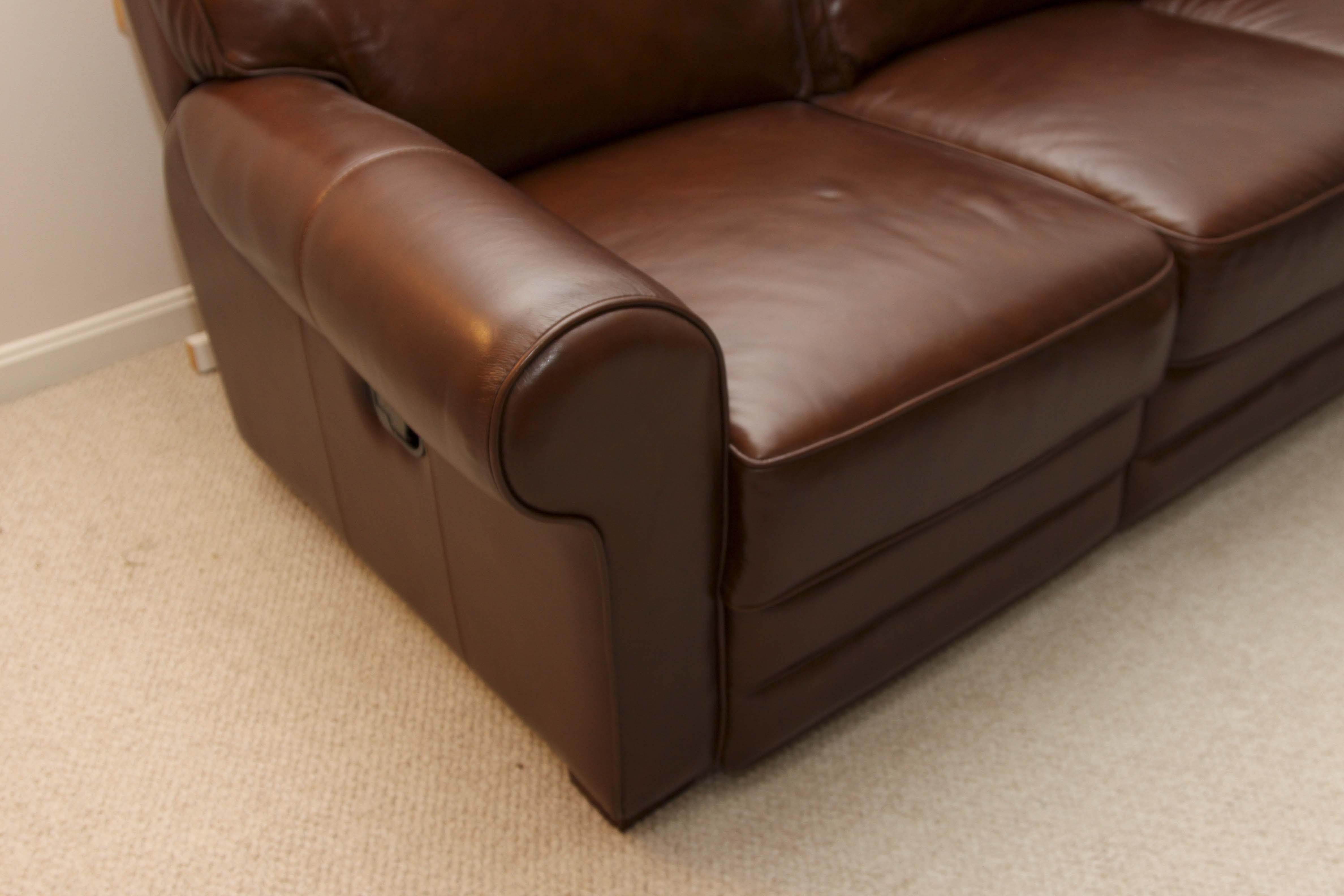 Reclining Leather Sofa