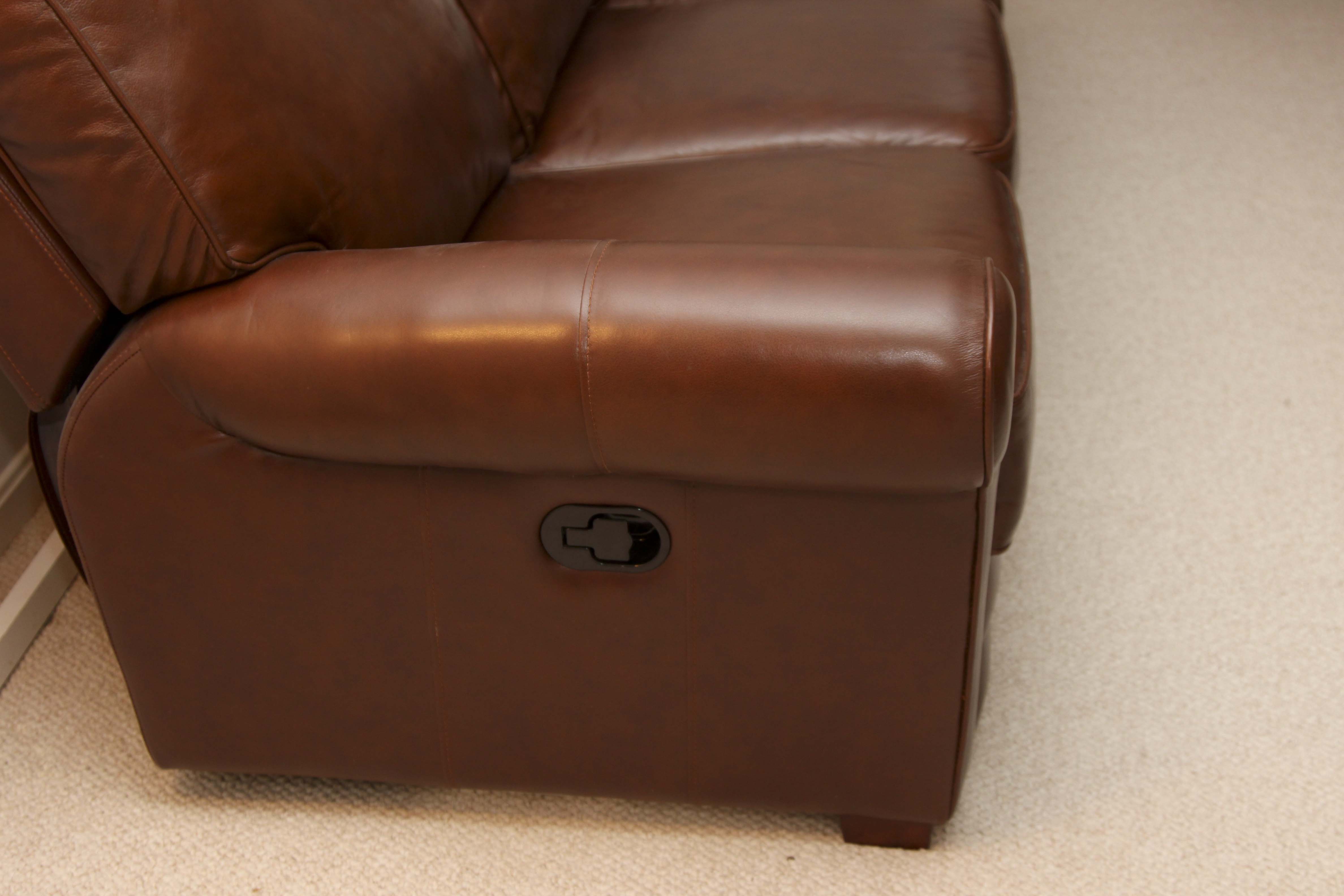 Reclining Leather Sofa