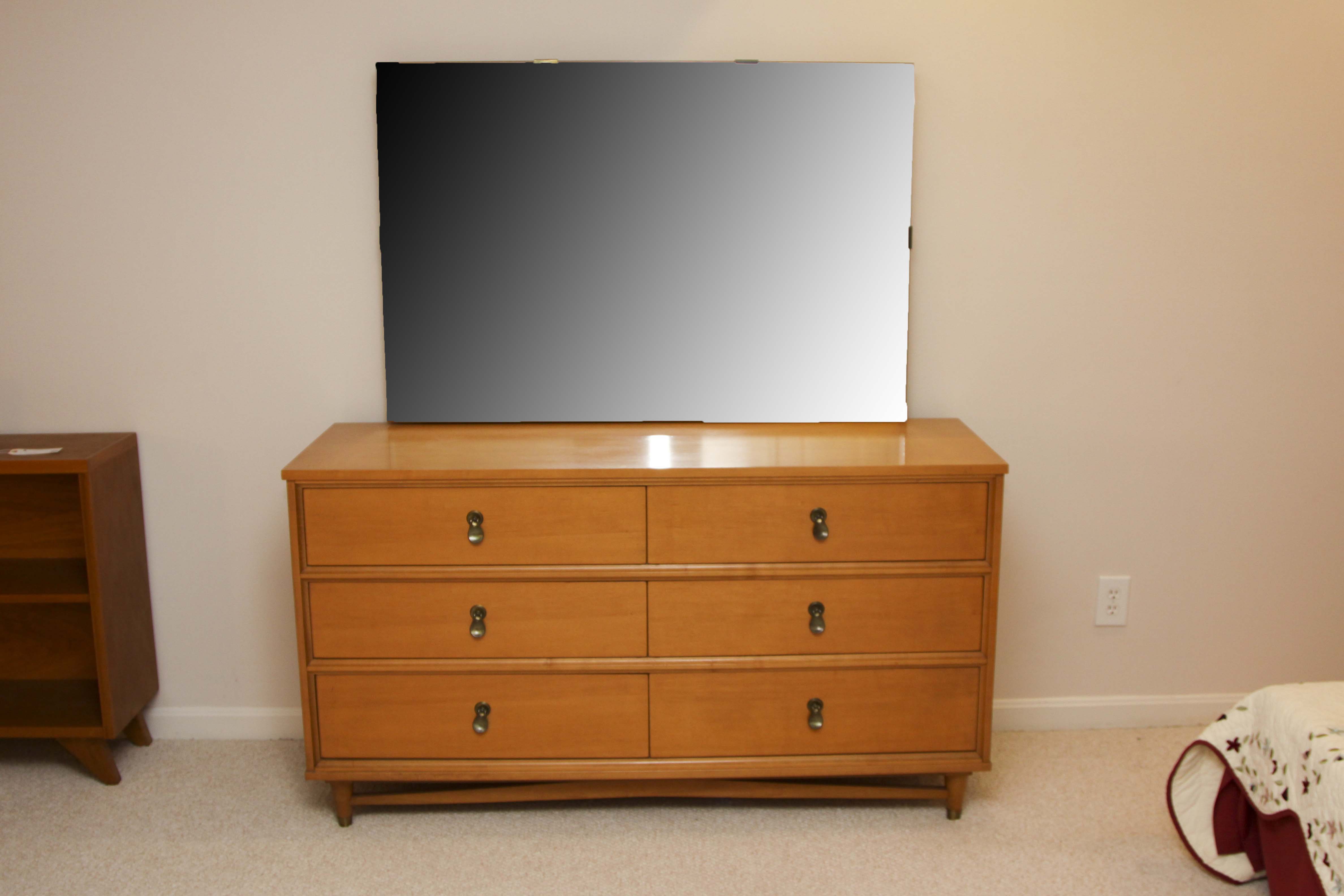 Mid Century Modern "Mainline" Dresser With Mirror by Hooker