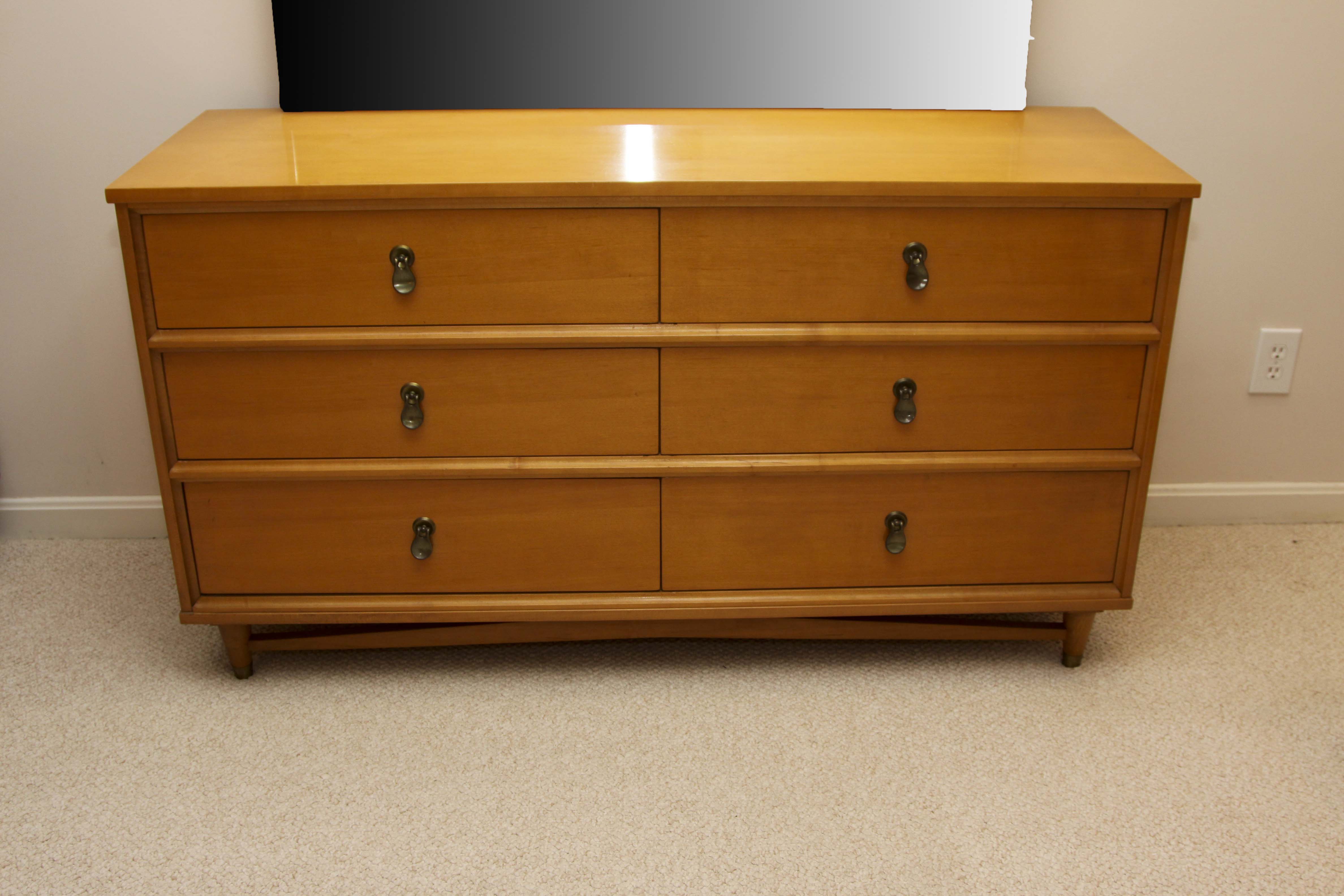 Mid Century Modern "Mainline" Dresser With Mirror by Hooker