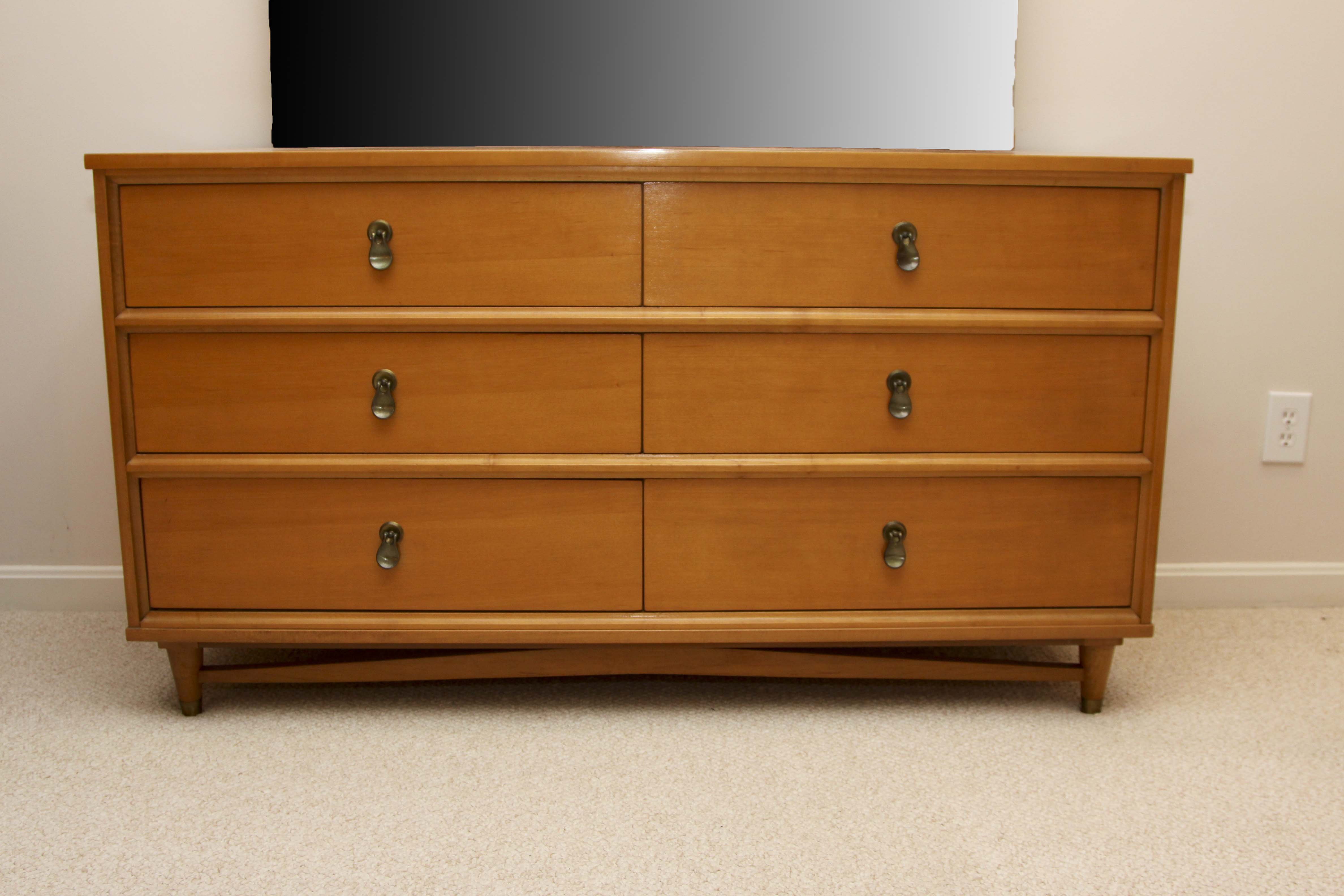Mid Century Modern "Mainline" Dresser With Mirror by Hooker