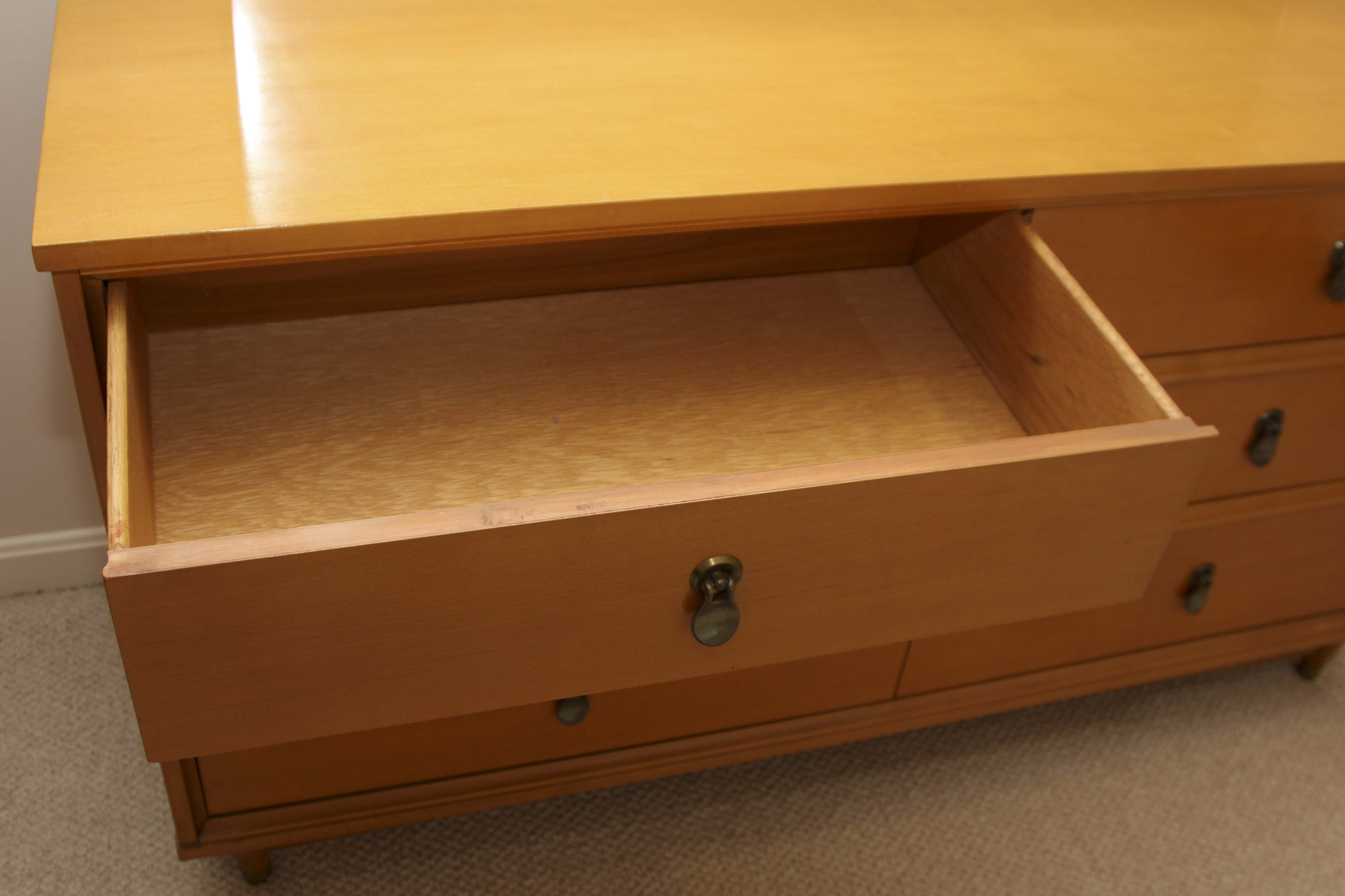 Mid Century Modern "Mainline" Dresser With Mirror by Hooker