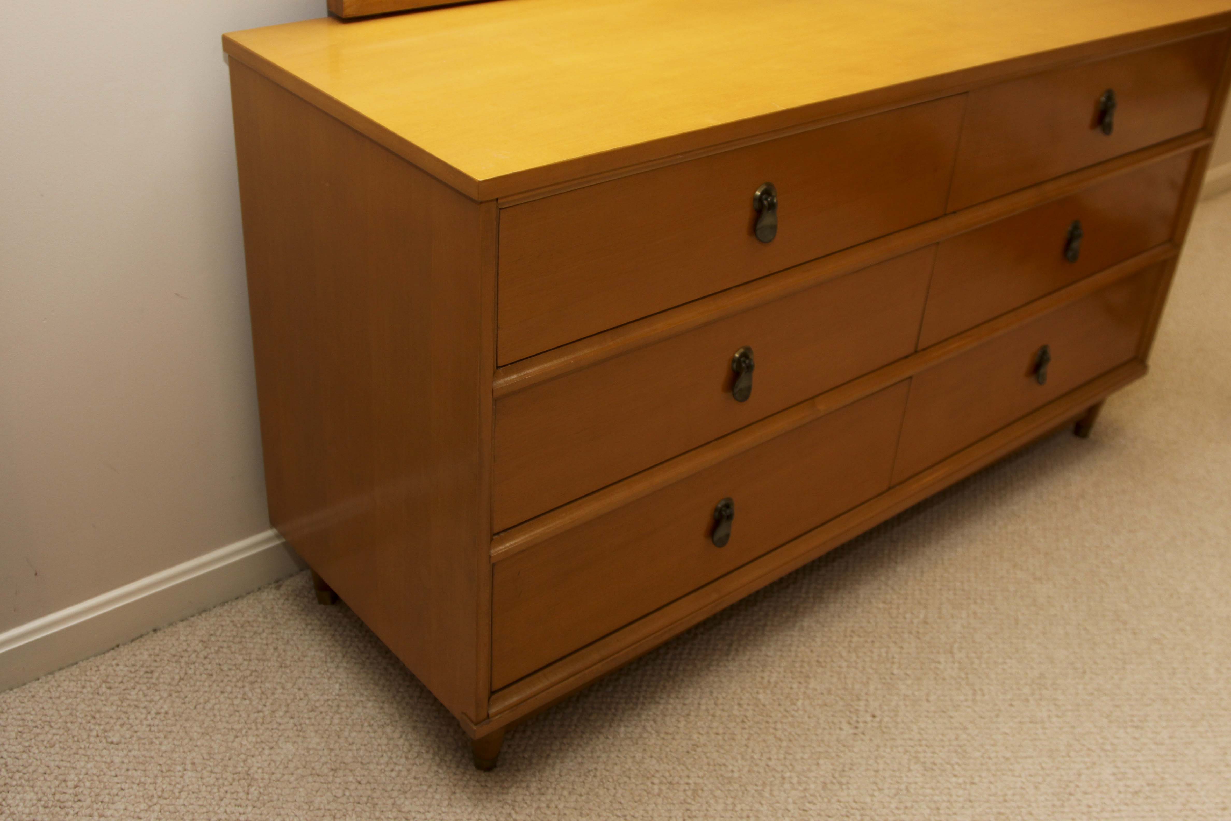 Mid Century Modern "Mainline" Dresser With Mirror by Hooker