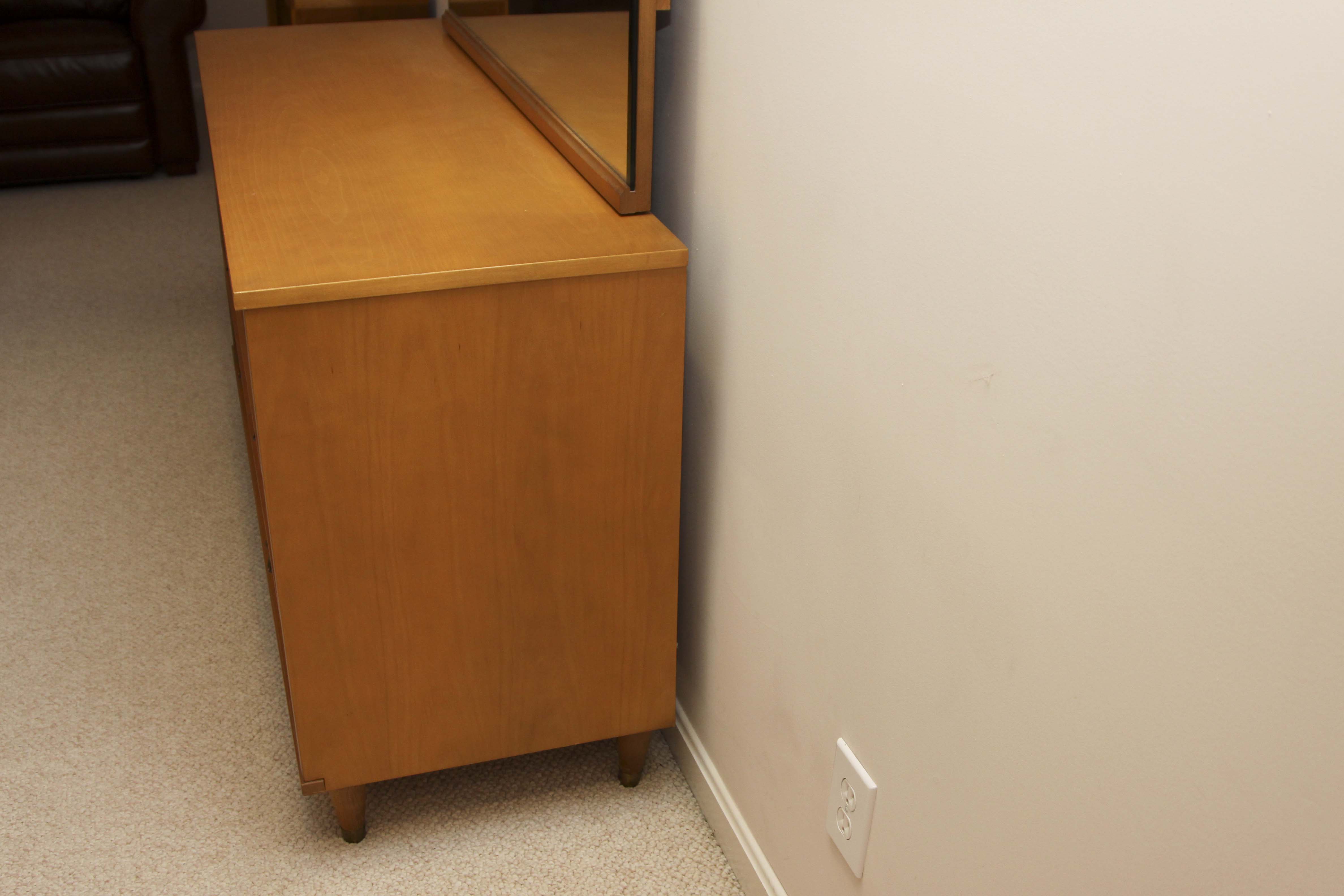 Mid Century Modern "Mainline" Dresser With Mirror by Hooker