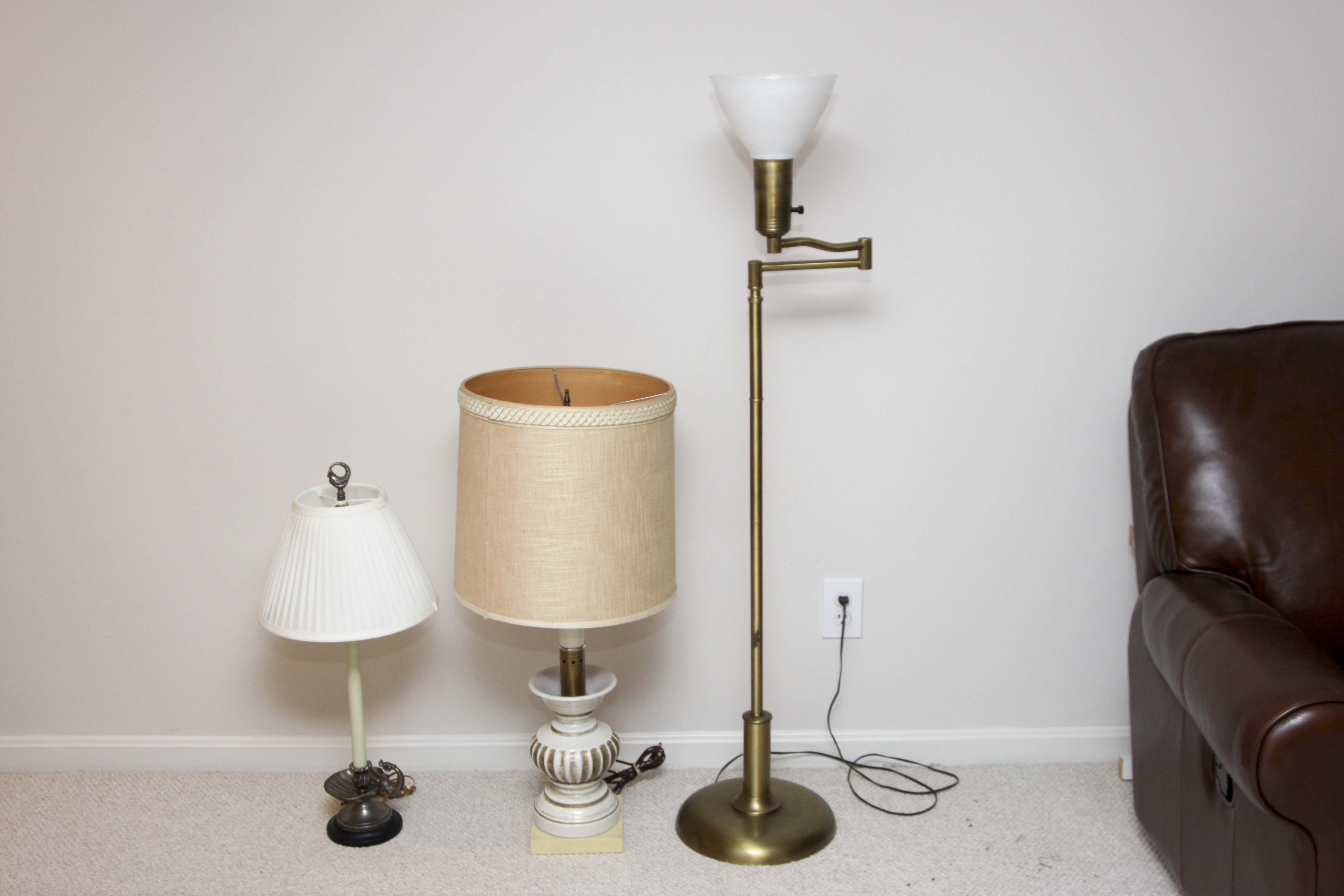 Three Vintage Lamps