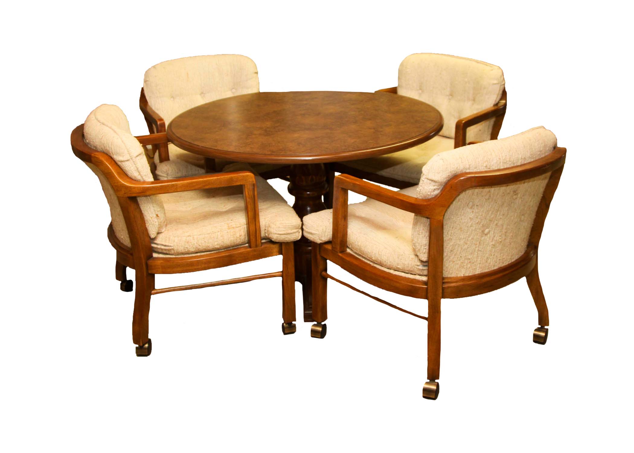 Game Table with Four Chairs