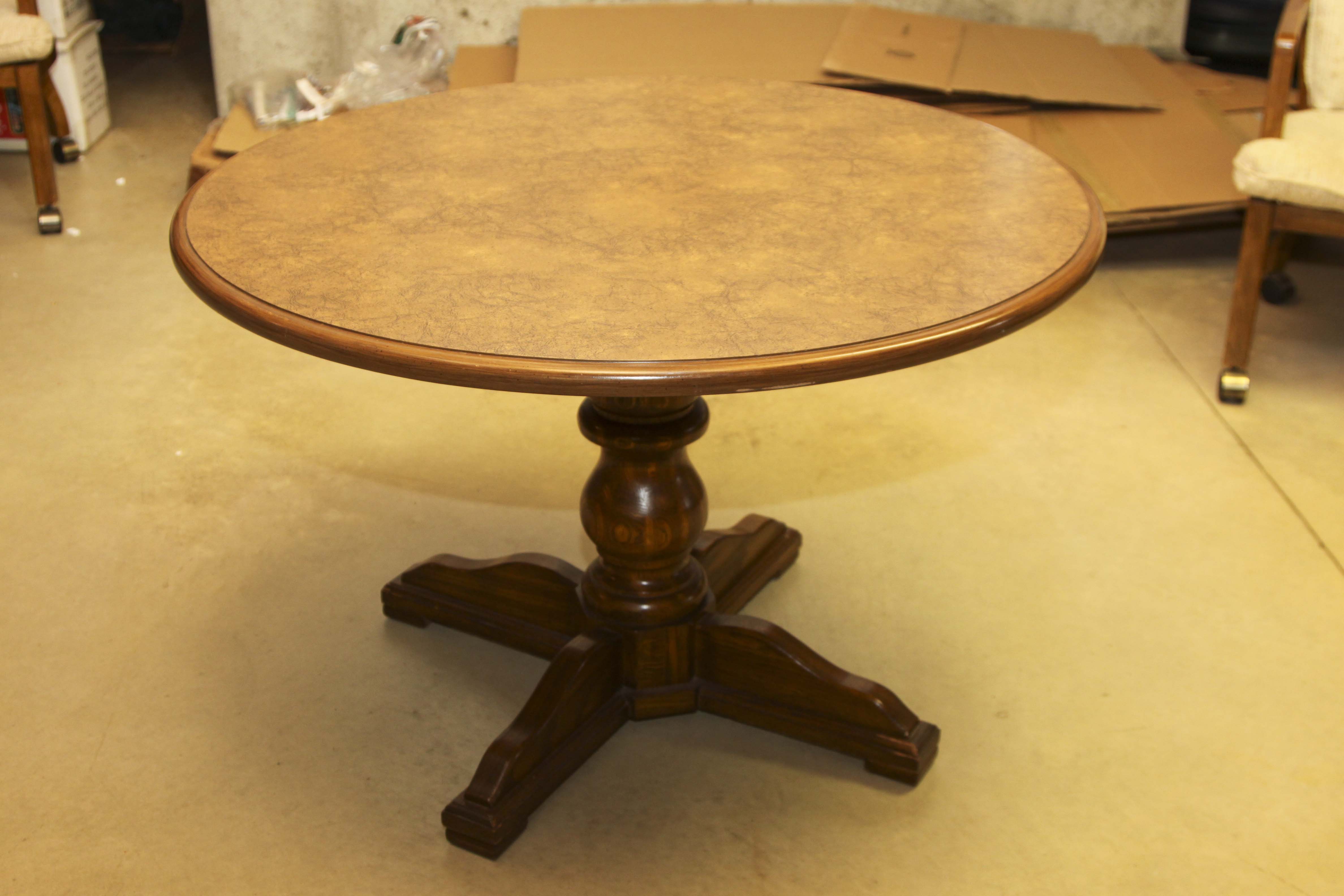 Game Table with Four Chairs