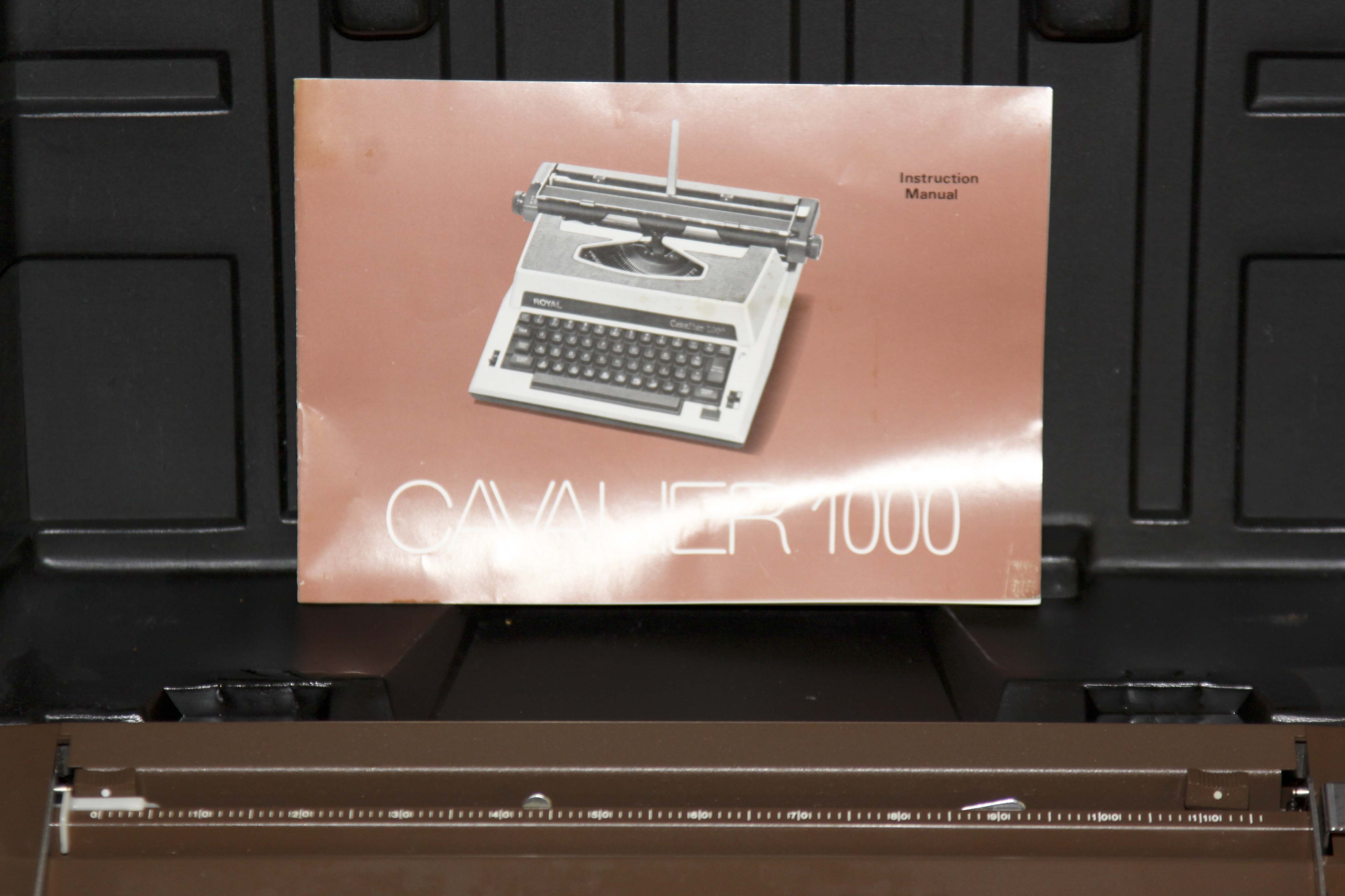 Two Vintage Electric Typewriters With Stand