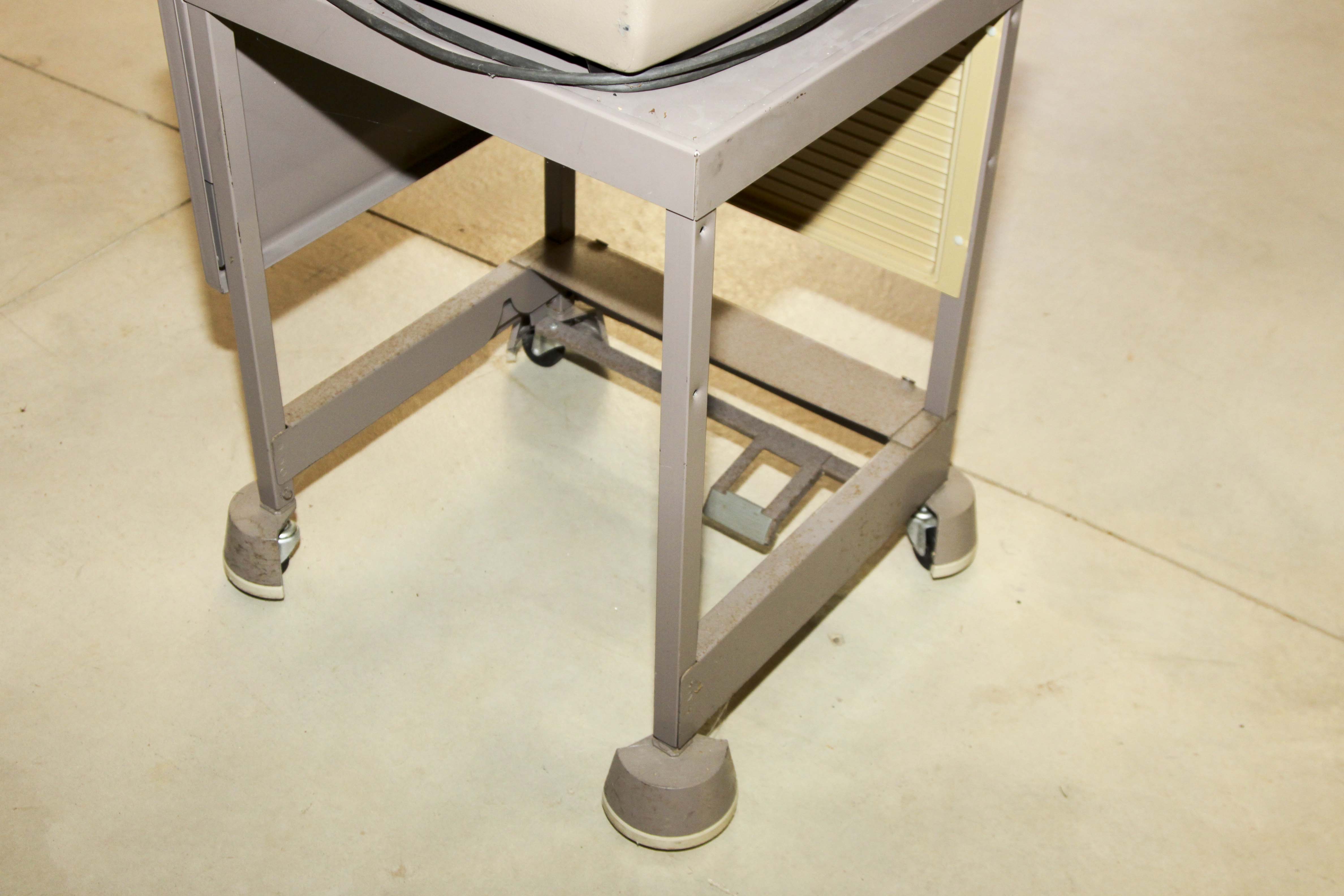 Two Vintage Electric Typewriters With Stand