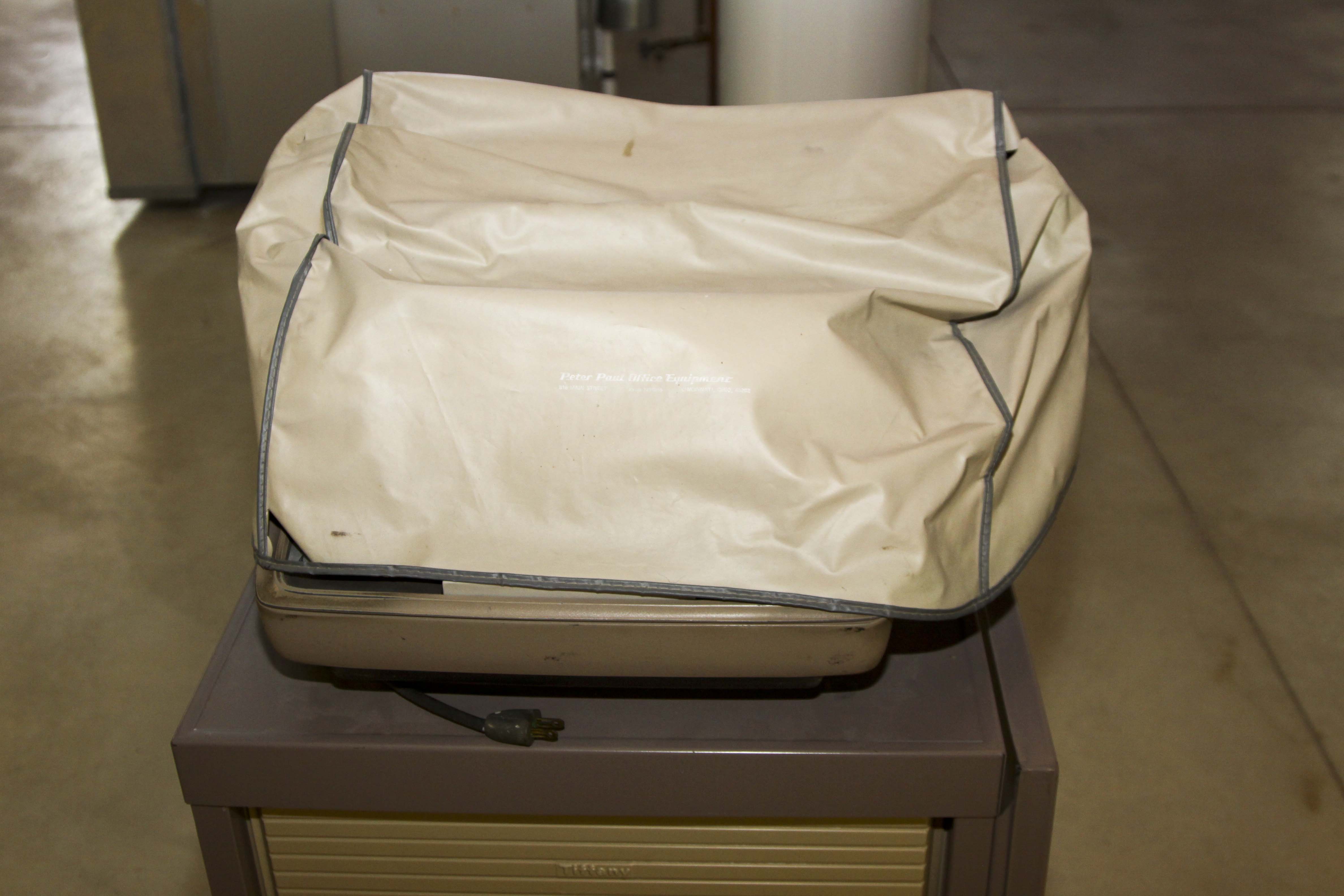 Two Vintage Electric Typewriters With Stand