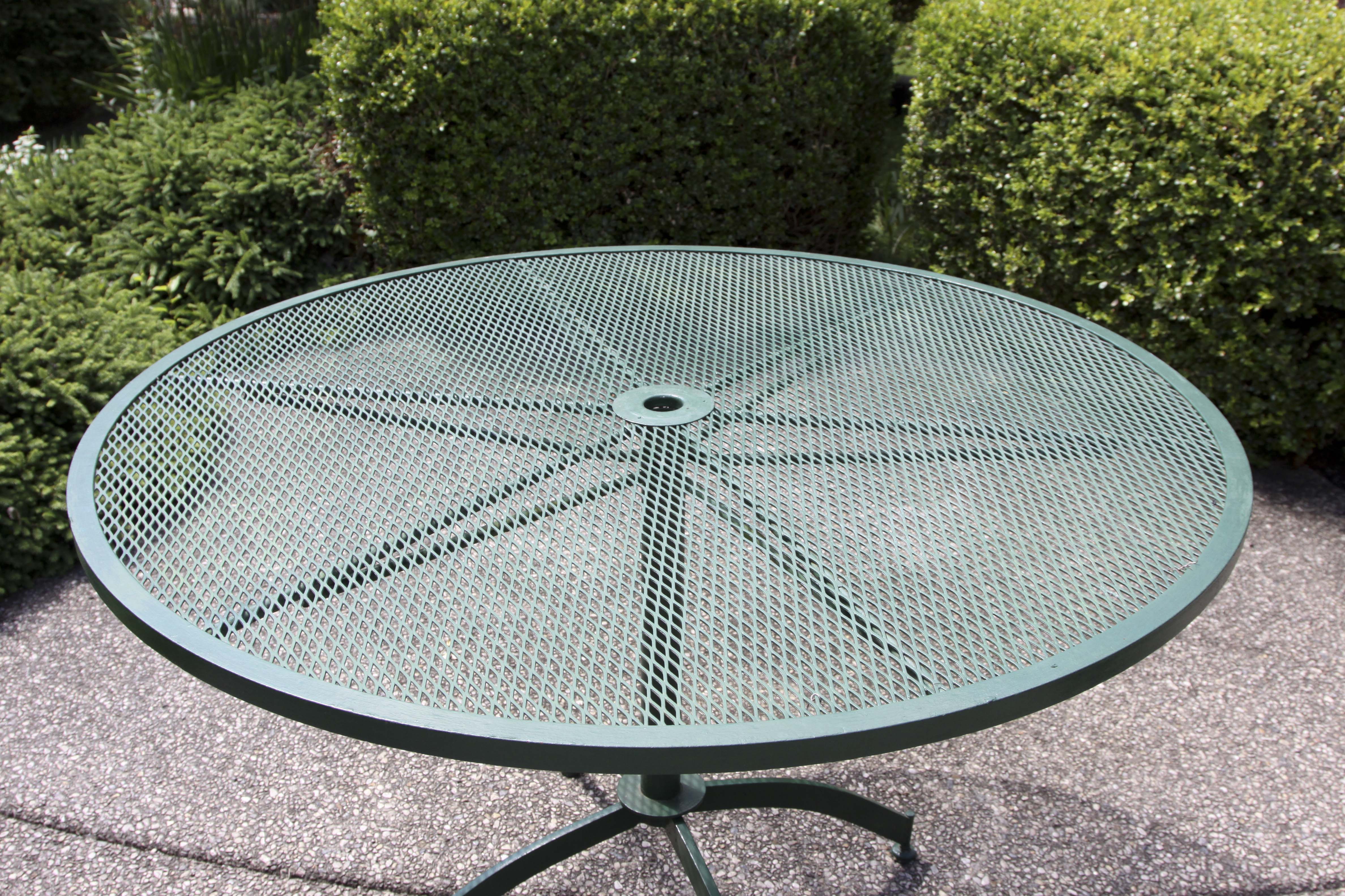 Wrought Iron Table and Four Chairs