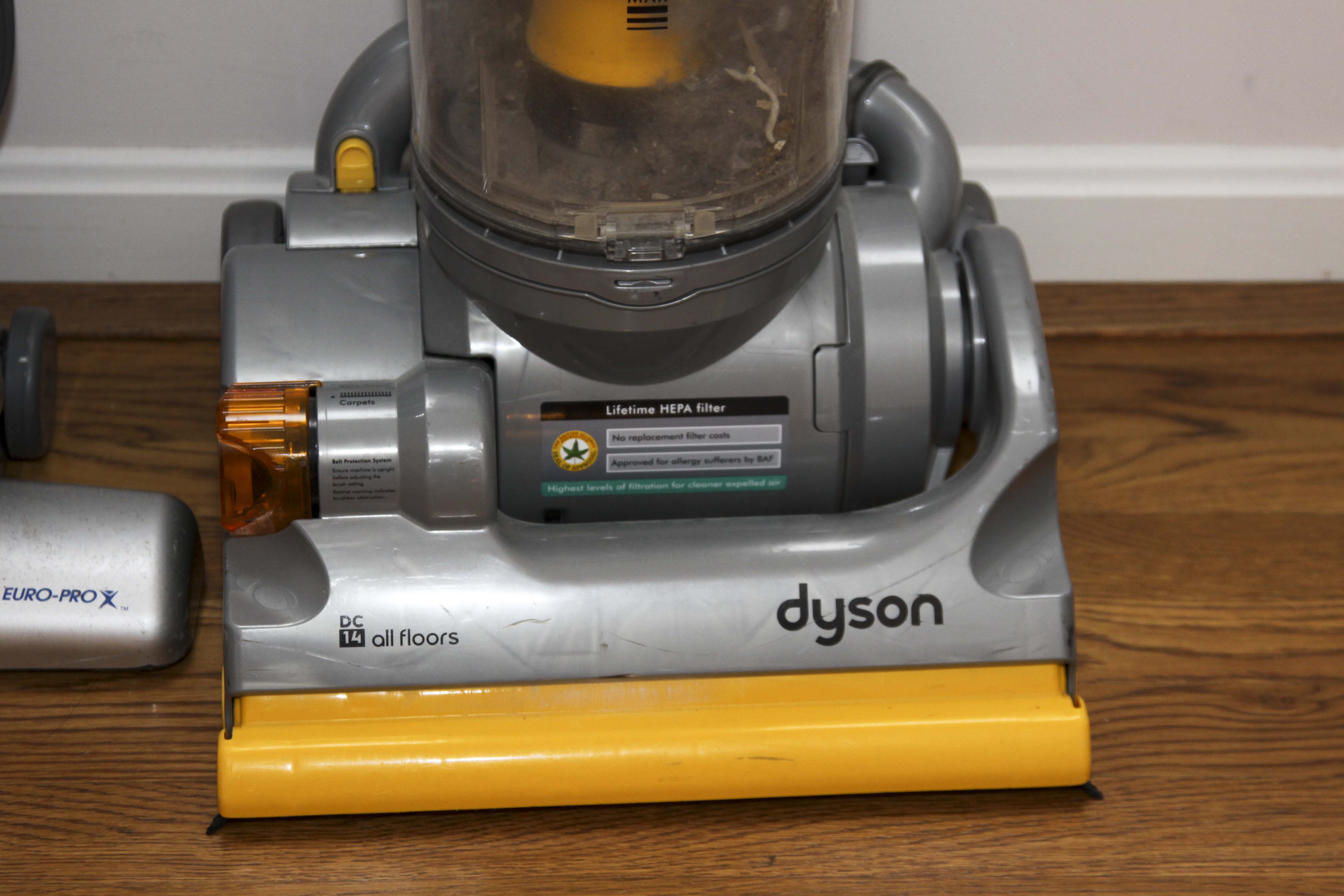 Dyson DC 14 and Shark Euro-Pro Vacuums