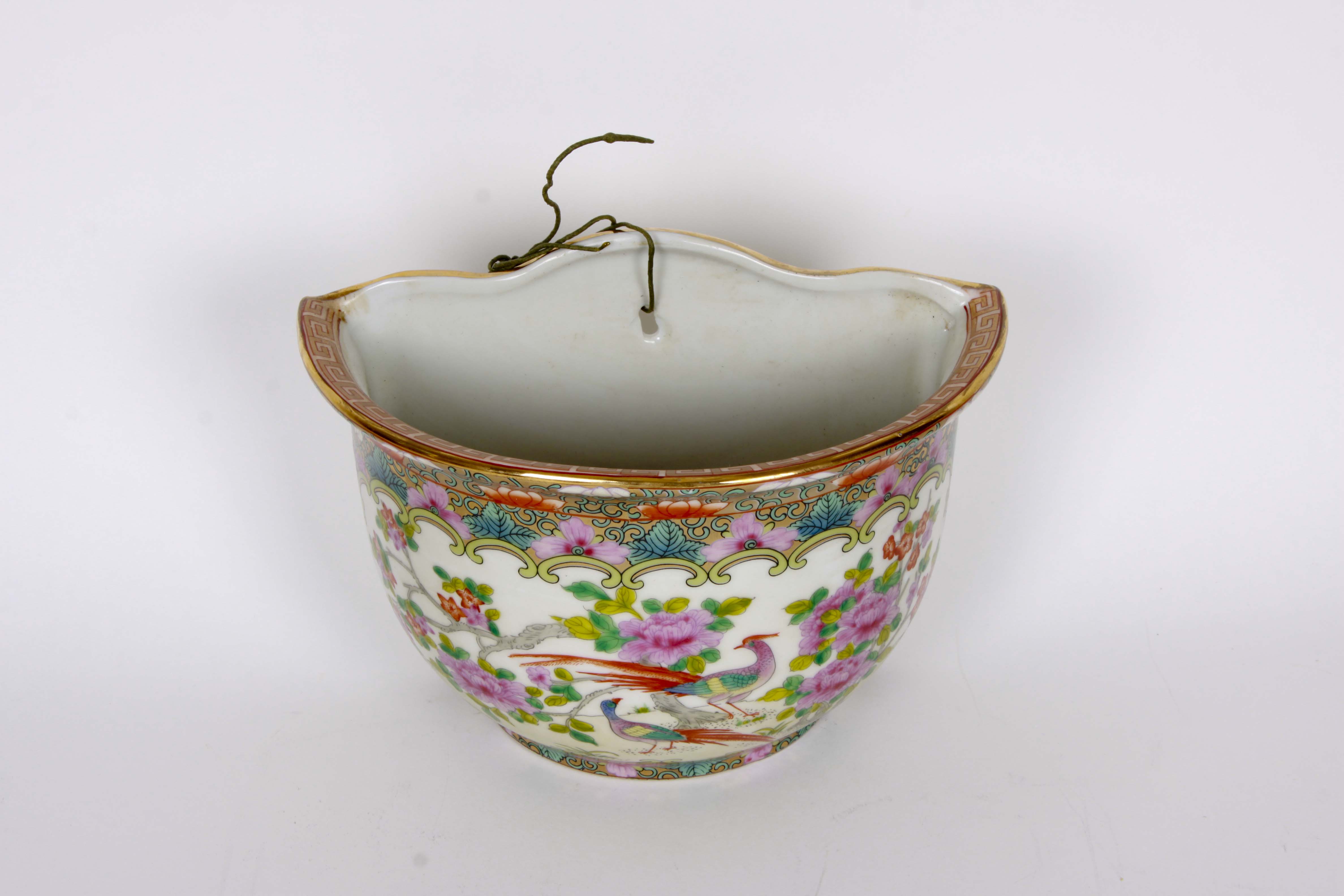 East Asian Floral Pottery